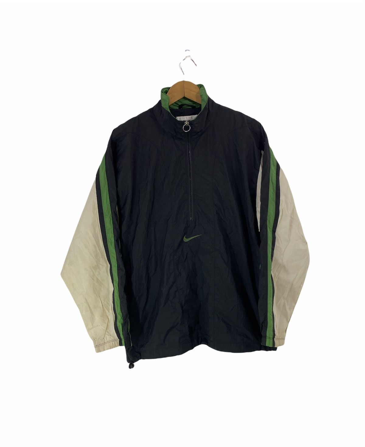 Vintage Nike Windbreaker Jacket Half Zipper Design