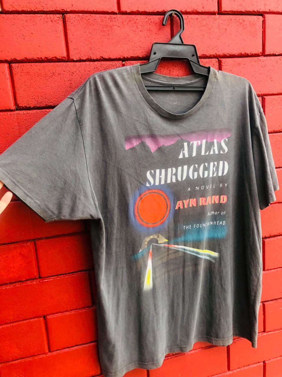 Vintage Vintage Atlas Shrugged 1957 novel by Ayn Rand Shirt Size US XL / EU 56 / 4 - 3 Thumbnail