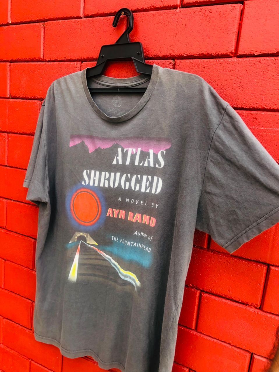 Vintage Vintage Atlas Shrugged 1957 novel by Ayn Rand Shirt Size US XL / EU 56 / 4 - 4 Thumbnail