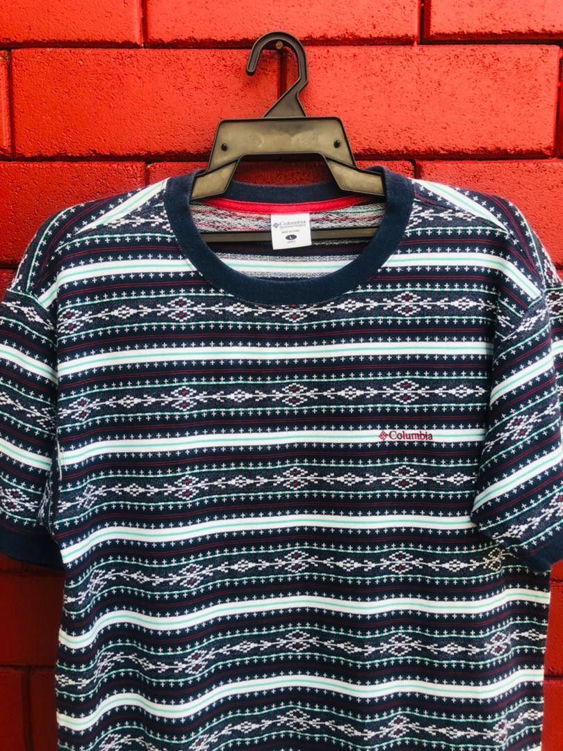Columbia × Vintage Vintage Columbia Stripes Streetwear Designer Fashion Style Size US L / EU 52-54 / 3 - 3 Thumbnail