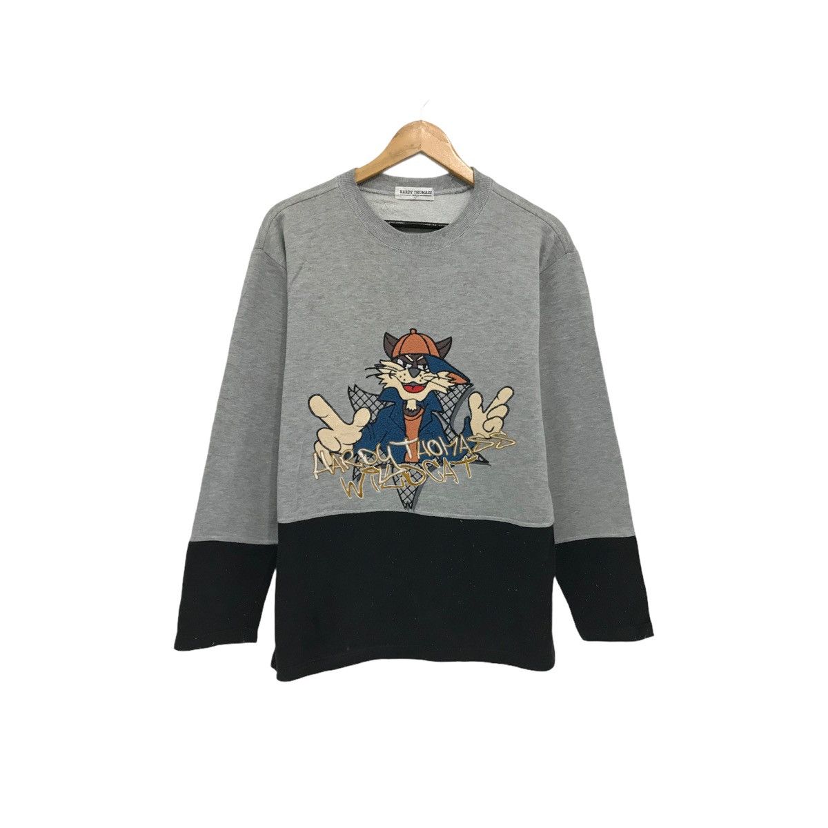 Vintage Hardy Thomas Wildcats Sweatshirt Pullover Jumper