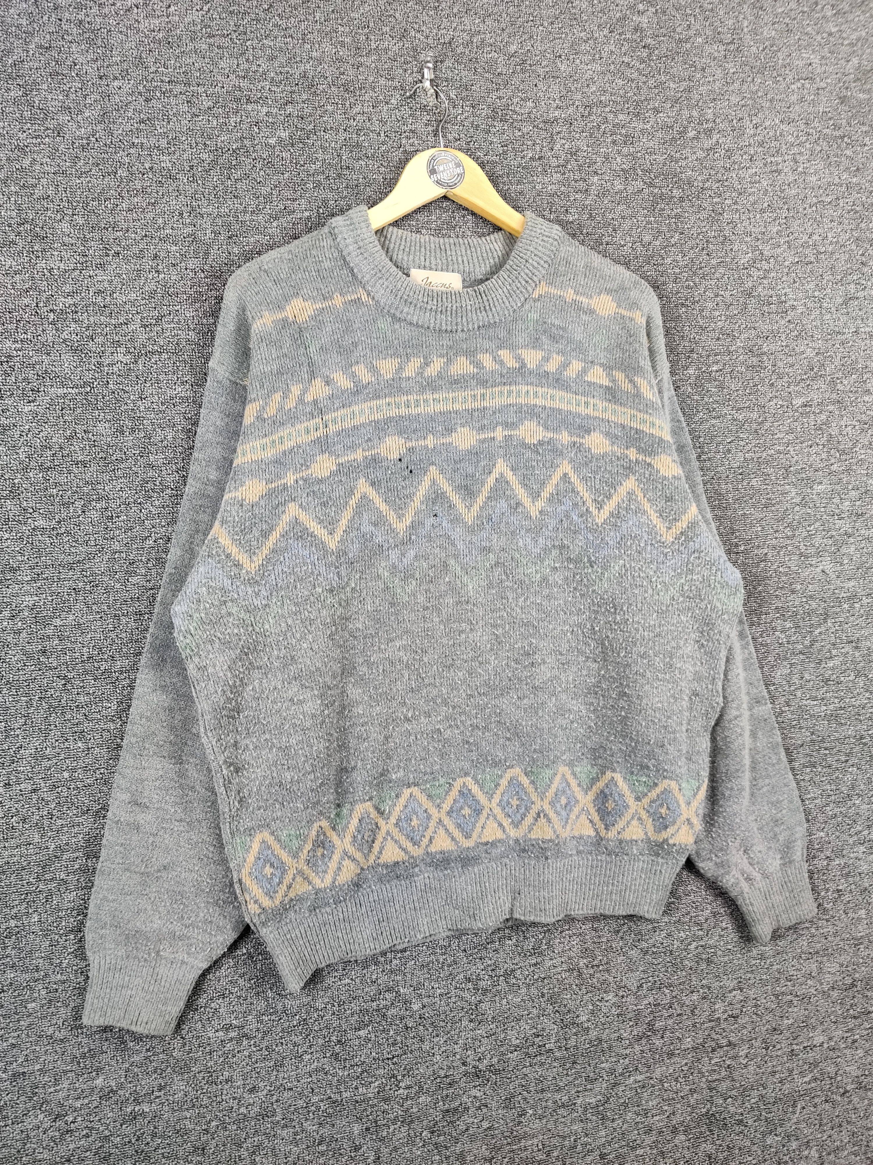 Aran Isles Knitwear Japanese Brand Jaccus Knit Sweater Nice Design Size US L / EU 52-54 / 3 - 5 Thumbnail