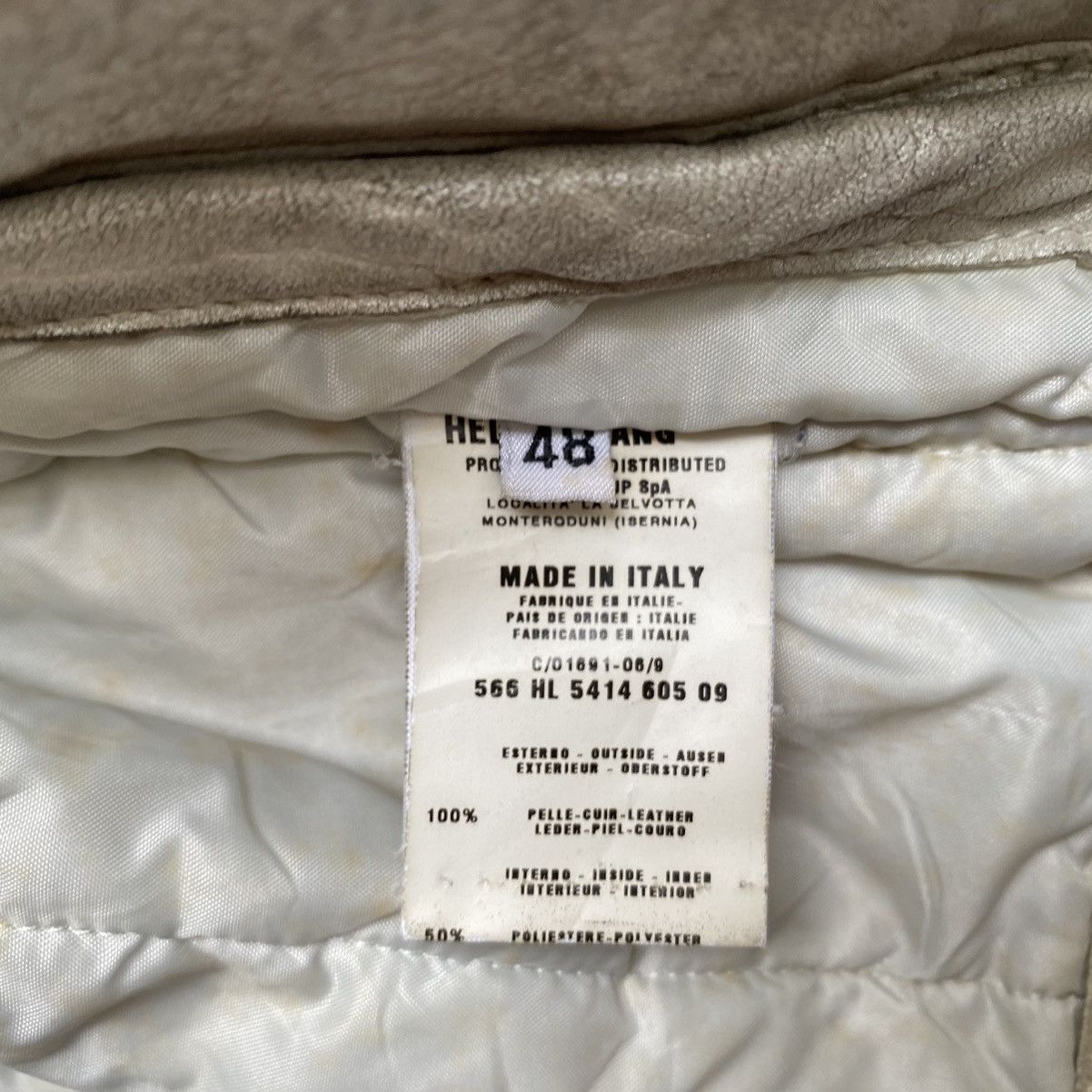 Helmut Lang AW1999 Leather Astronaut Jacket Size US M / EU 48-50 / 2 - 8 Thumbnail