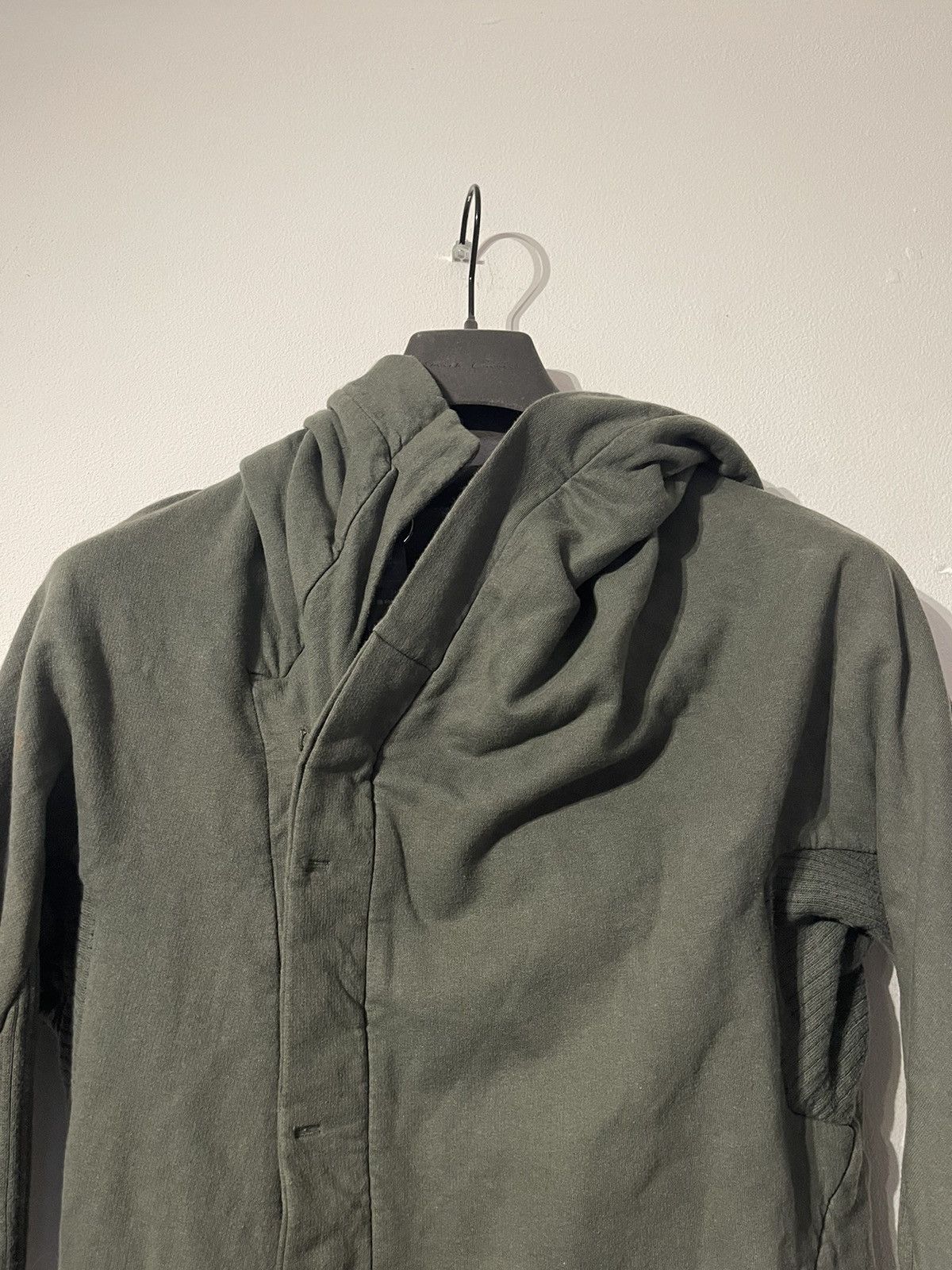 11 By Boris Bidjan Saberi × Boris Bidjan Saberi Boris Bidjan Saberi Mainline AW12-13 Olive Cardigan Hoodie Size US L / EU 52-54 / 3 - 5 Thumbnail