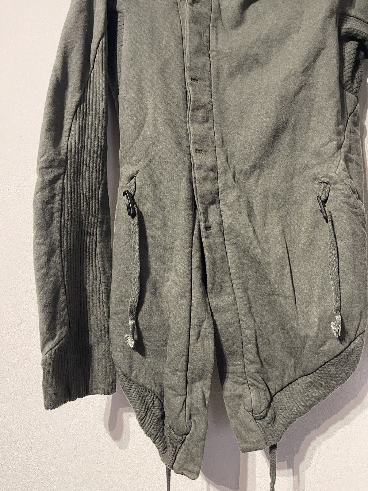 11 By Boris Bidjan Saberi × Boris Bidjan Saberi Boris Bidjan Saberi Mainline AW12-13 Olive Cardigan Hoodie Size US L / EU 52-54 / 3 - 4 Thumbnail
