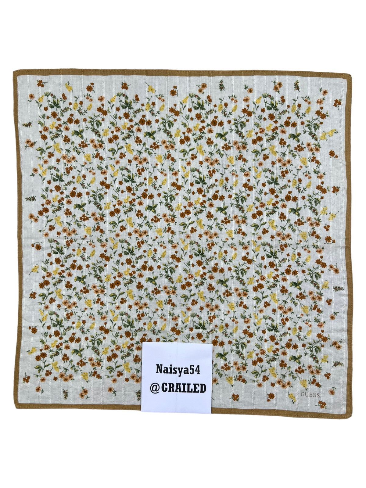Guess Guess Floral Handkerchief Neckerchief Bandana Pocketsquare Size ONE SIZE - 6 Thumbnail