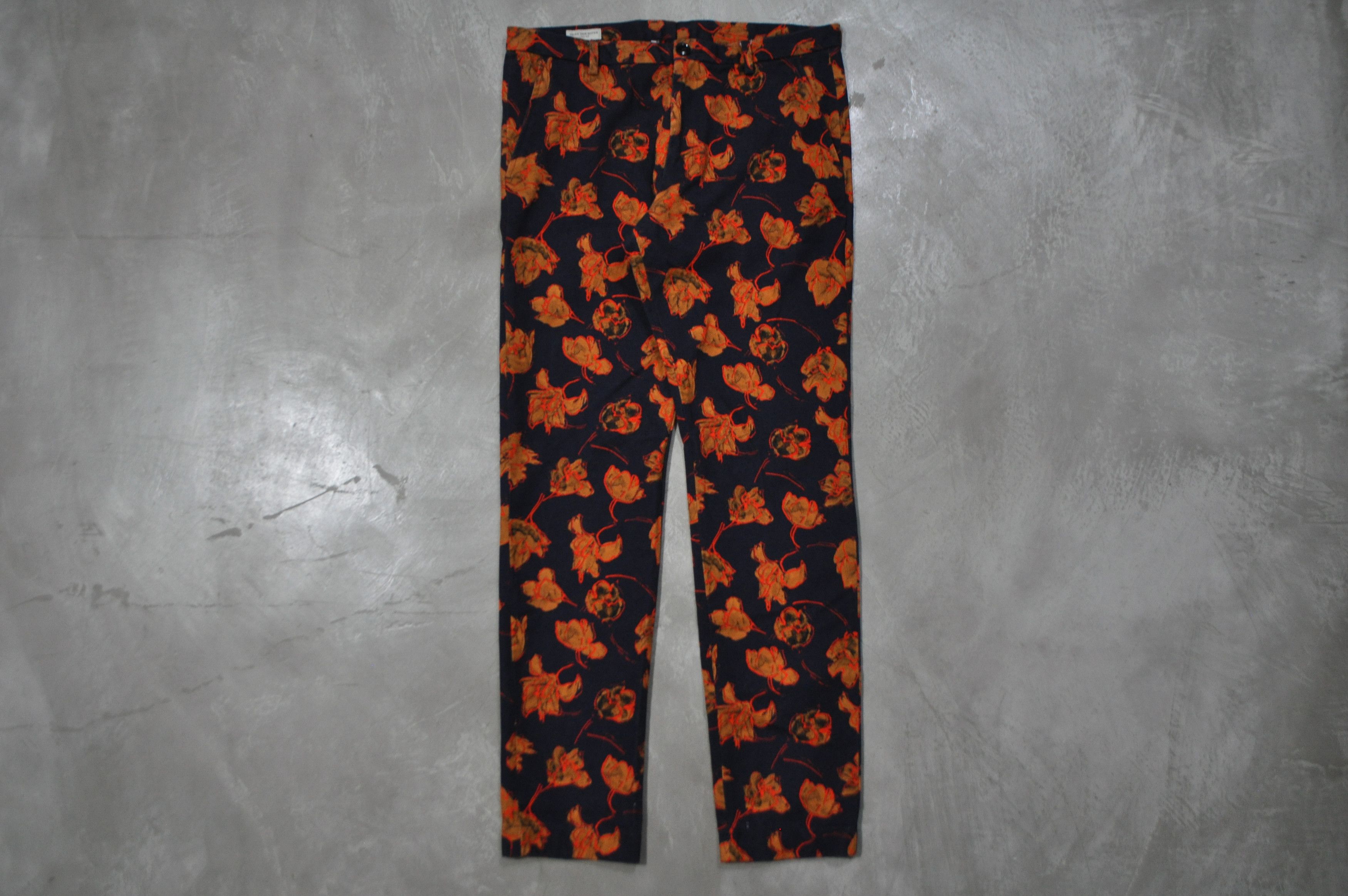 image of Dries Van Noten Dvn - S/s 15 - "hugar" Flower-Print Denim Jeans in Floral, Men's (Size 32)