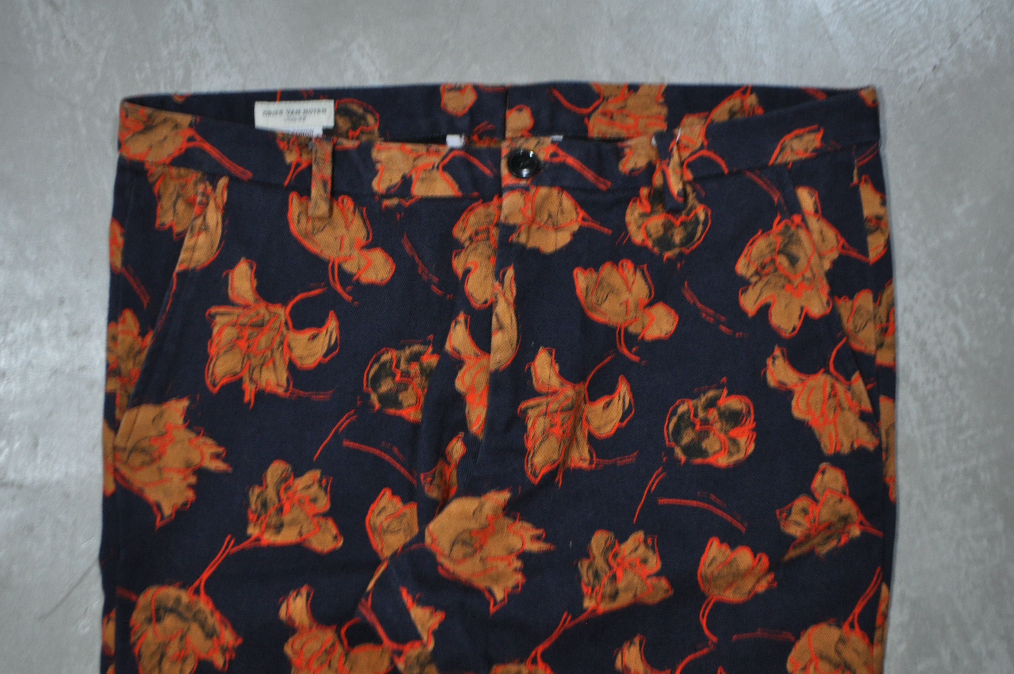 Dries Van Noten DVN - S/S 15 - "Hugar" Flower-Print Denim Jeans Size US 32 / EU 48 - 4 Thumbnail