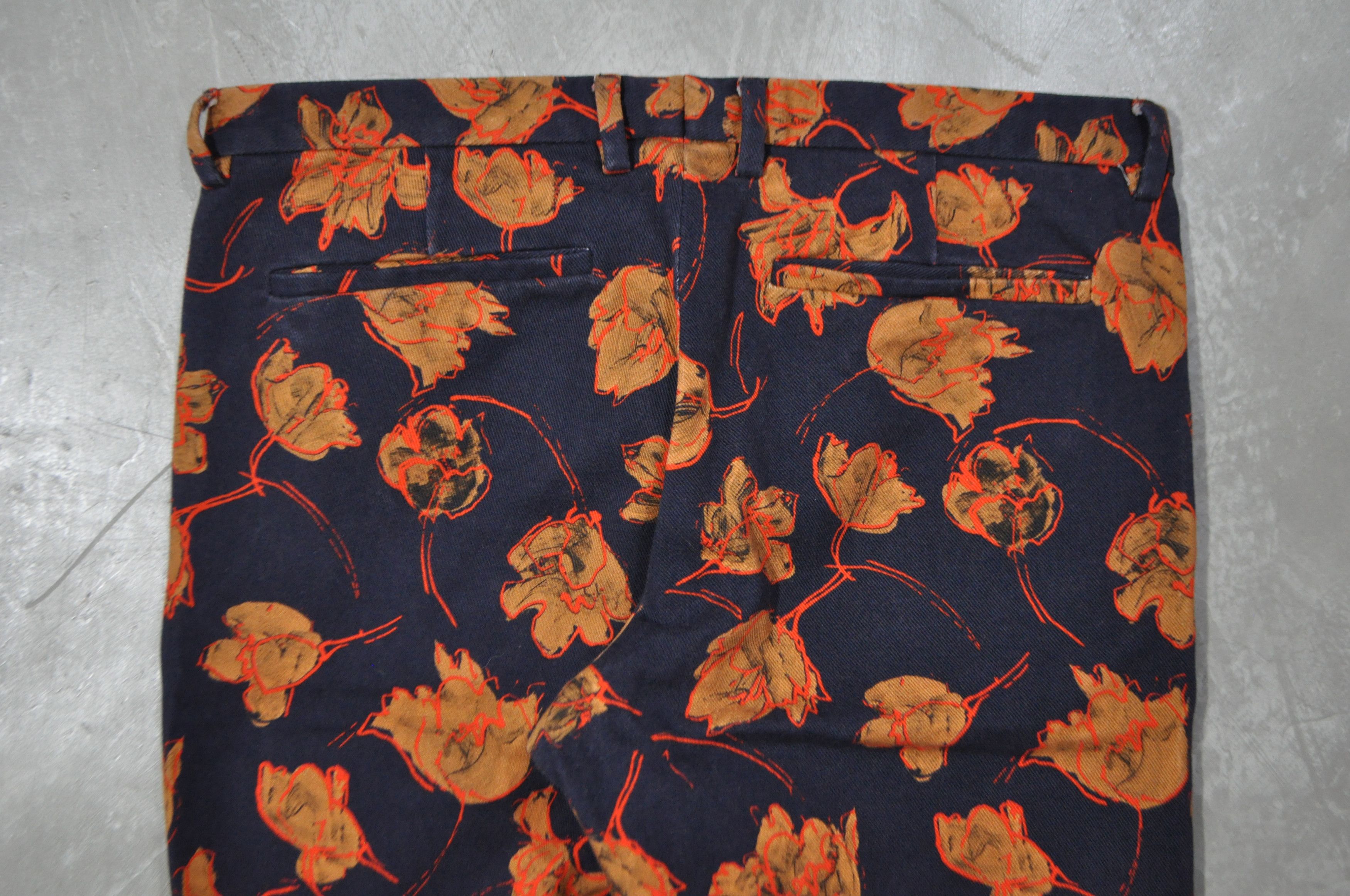 Dries Van Noten DVN - S/S 15 - "Hugar" Flower-Print Denim Jeans Size US 32 / EU 48 - 3 Thumbnail