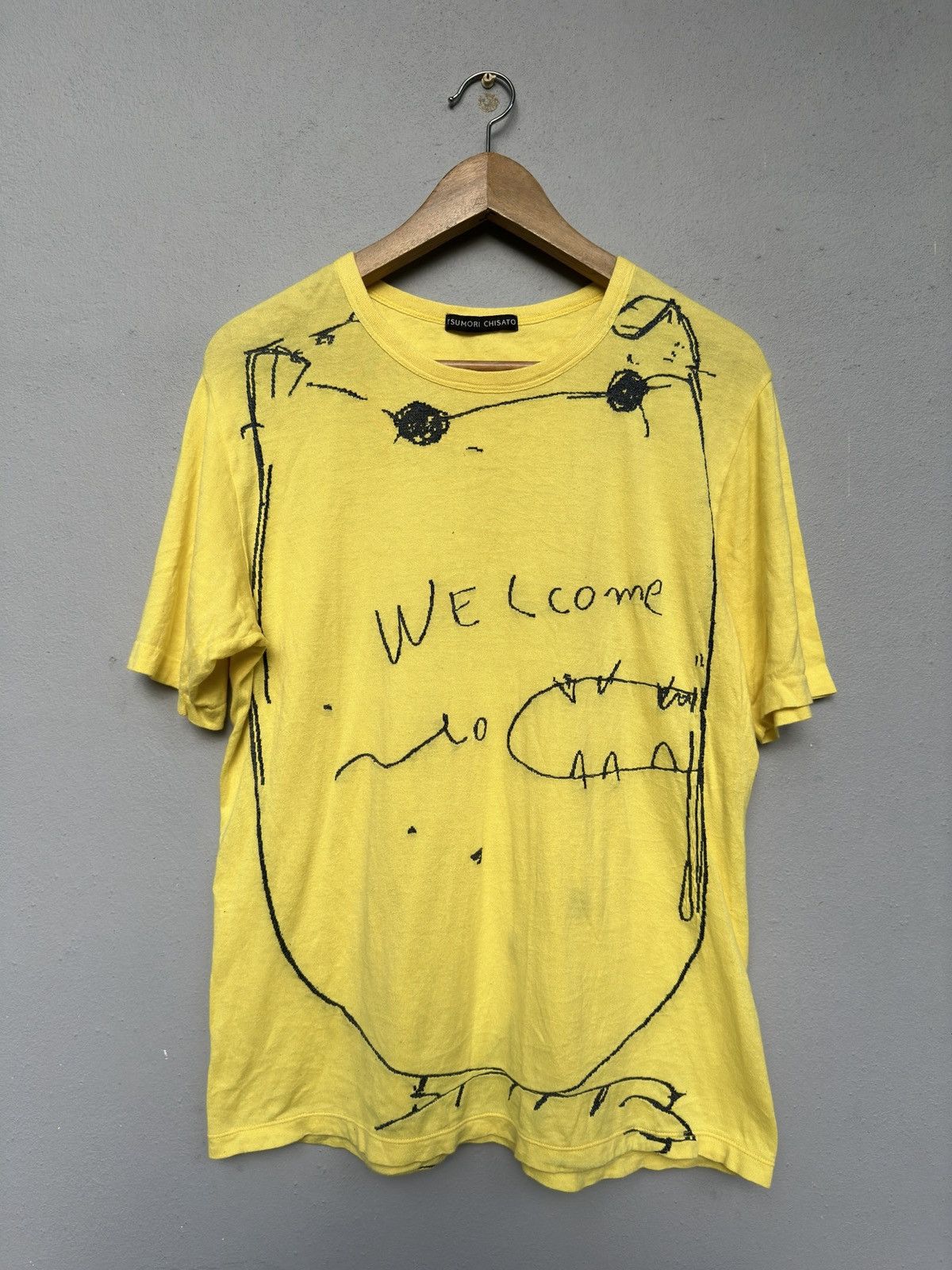 Issey Miyake Vintage Tsumori Chisato Welcome Cat Designs Tee Size US M / EU 48-50 / 2 - 1 Thumbnail