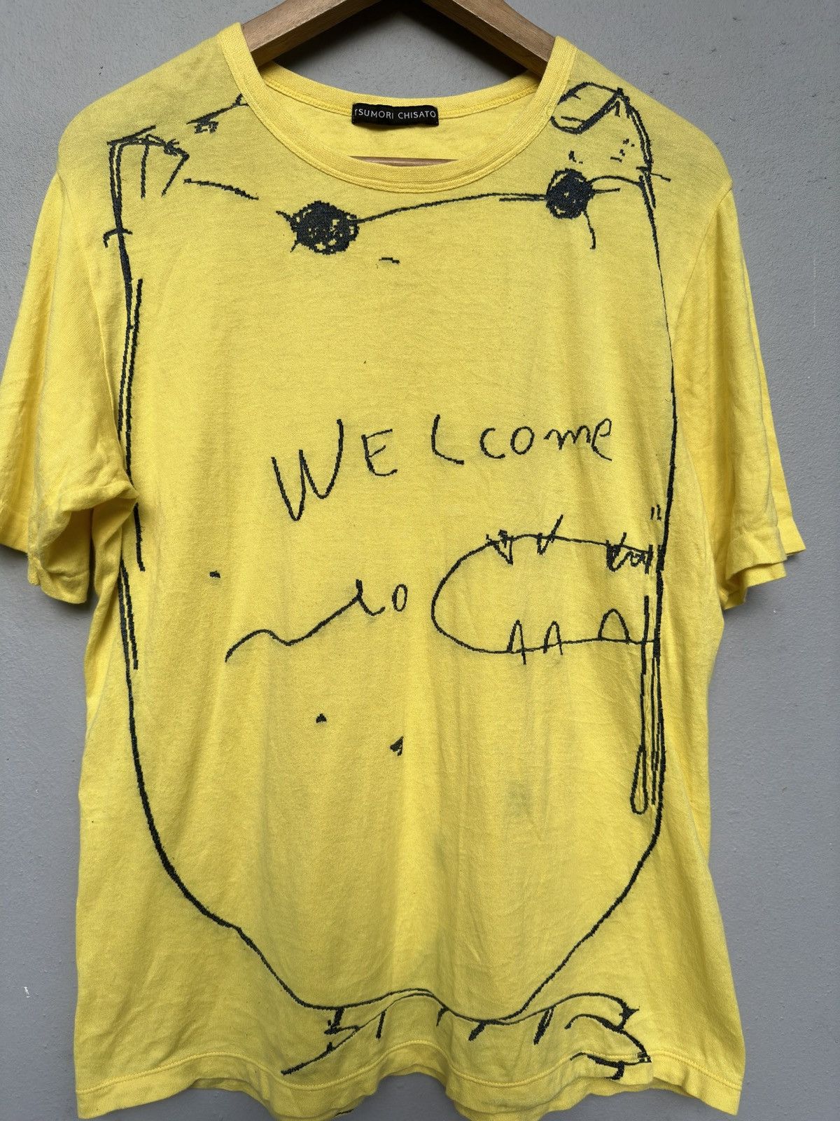 Issey Miyake Vintage Tsumori Chisato Welcome Cat Designs Tee Size US M / EU 48-50 / 2 - 3 Thumbnail