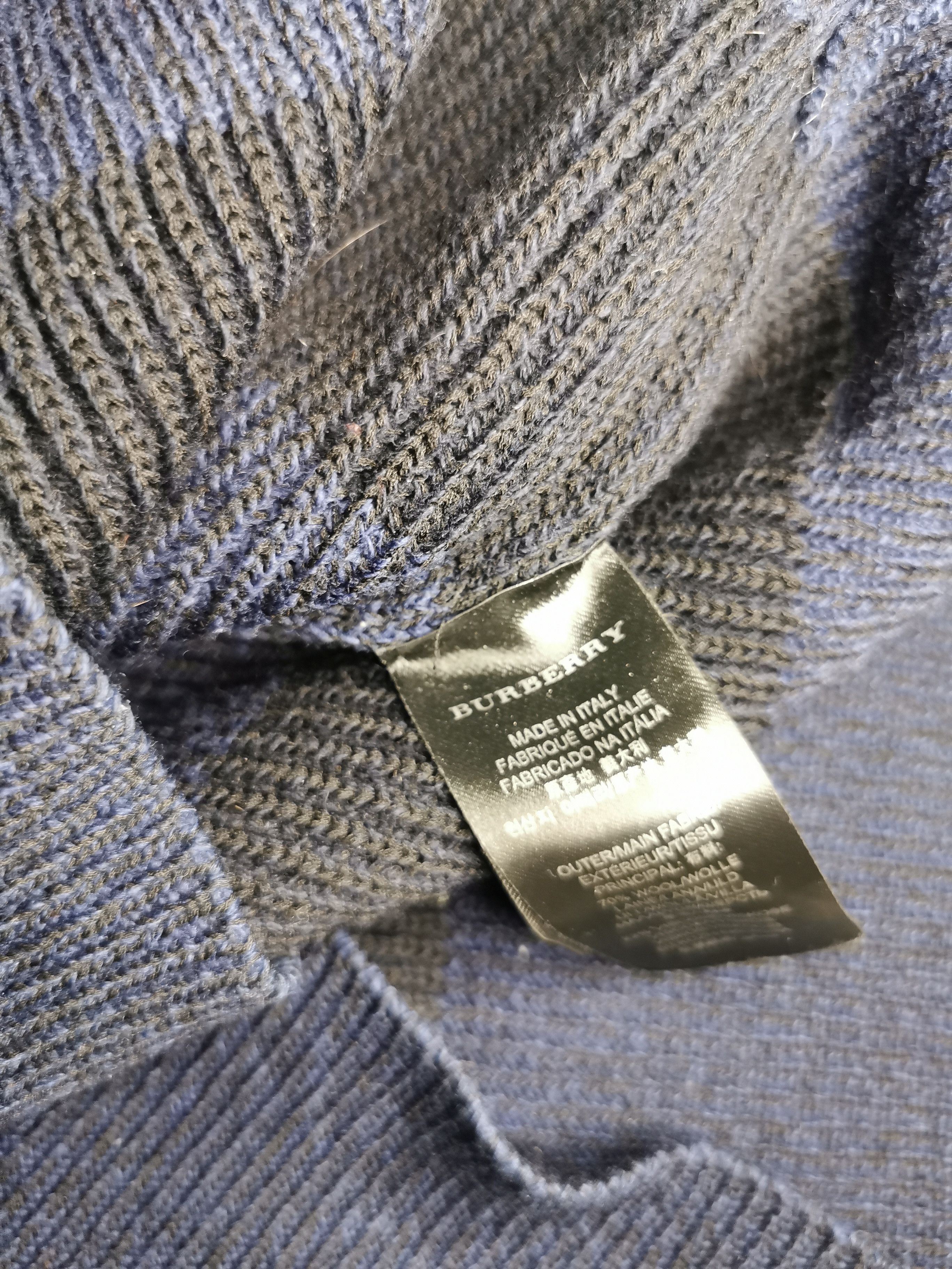Burberry Mock-Neck Striped Knit Size US XS / EU 42 / 0 - 4 Thumbnail