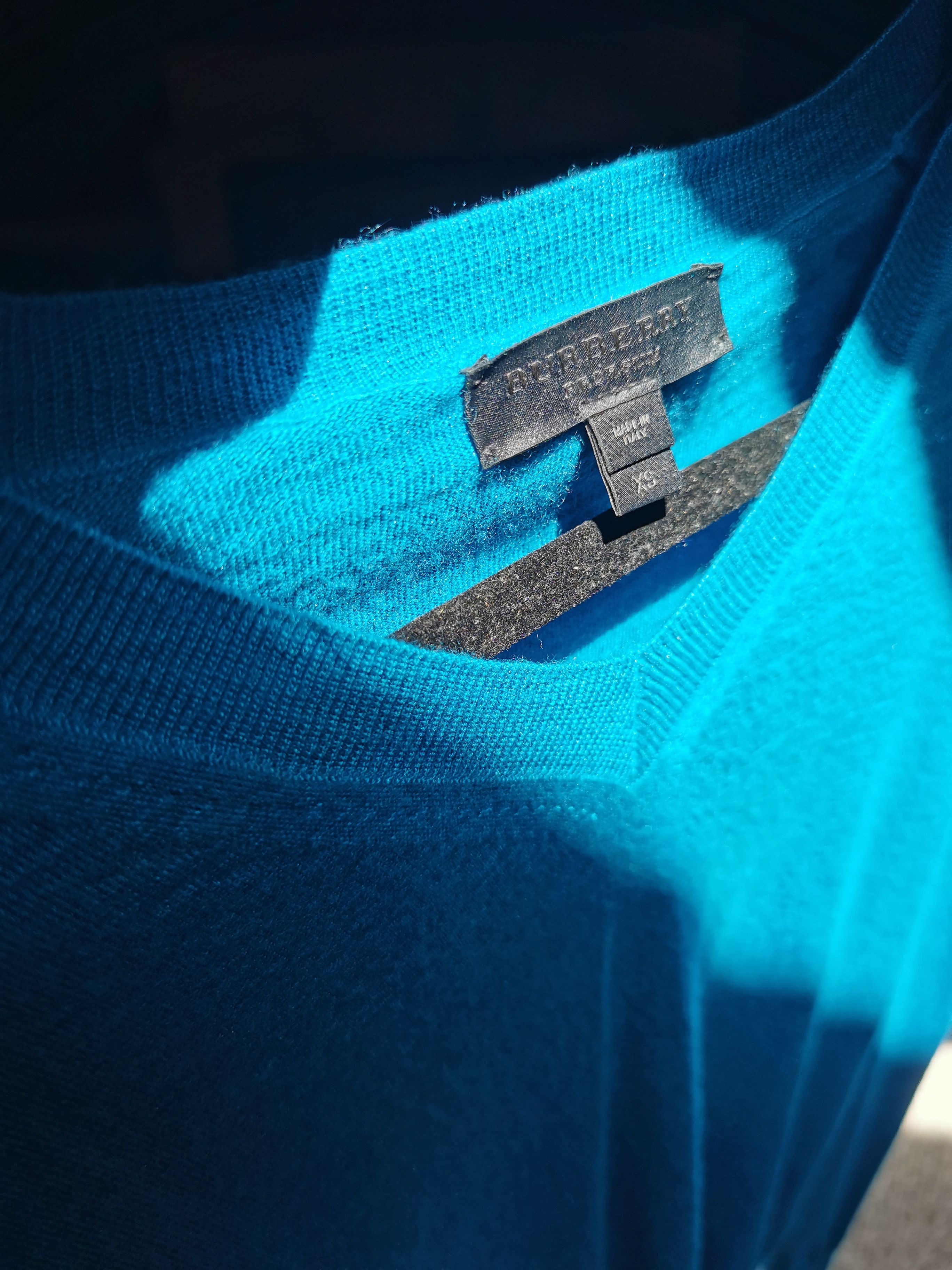 Burberry Prorsum Iridescent Blue Cashmere Jumper Size US XS / EU 42 / 0 - 4 Thumbnail