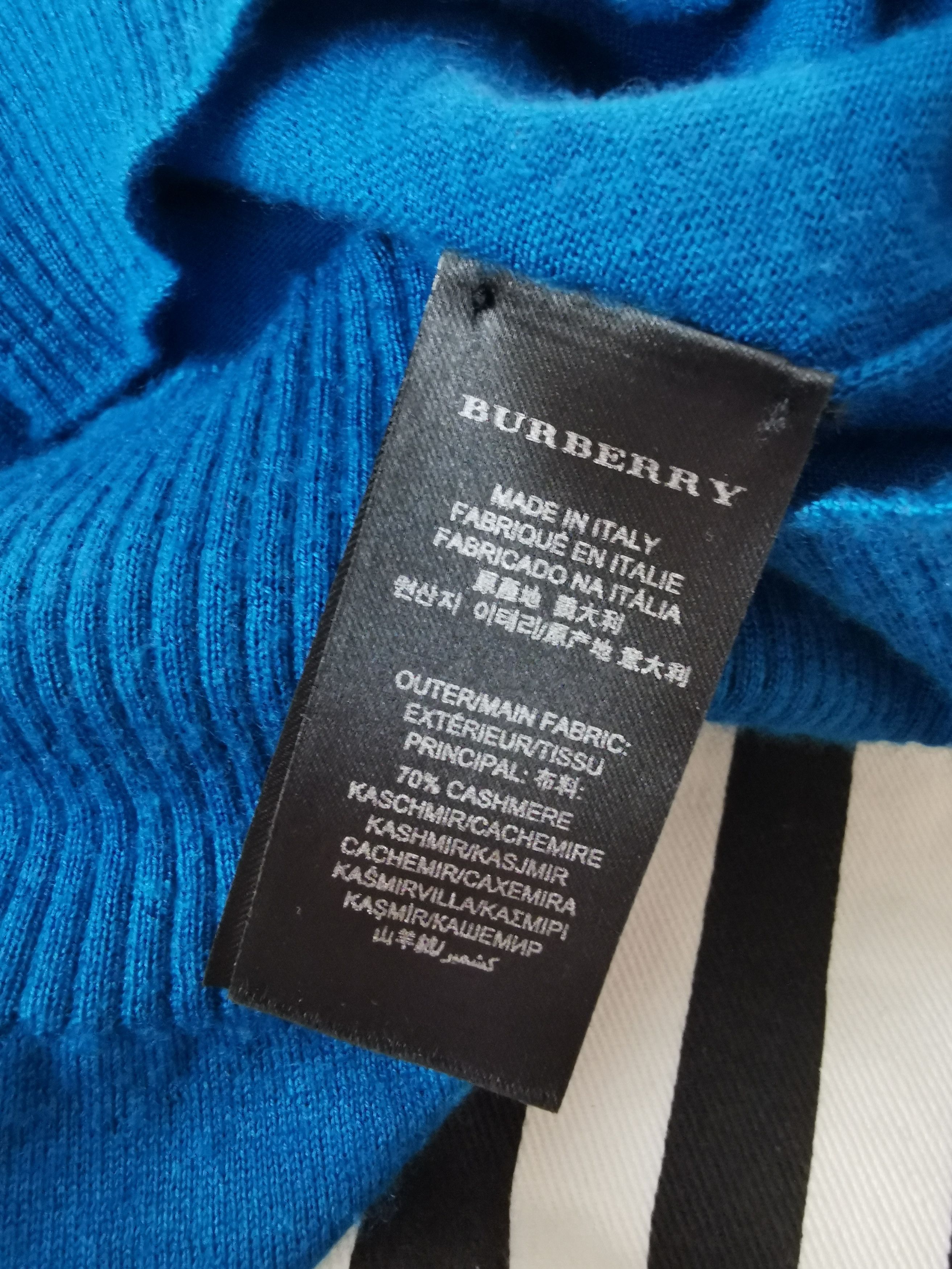 Burberry Prorsum Iridescent Blue Cashmere Jumper Size US XS / EU 42 / 0 - 6 Thumbnail