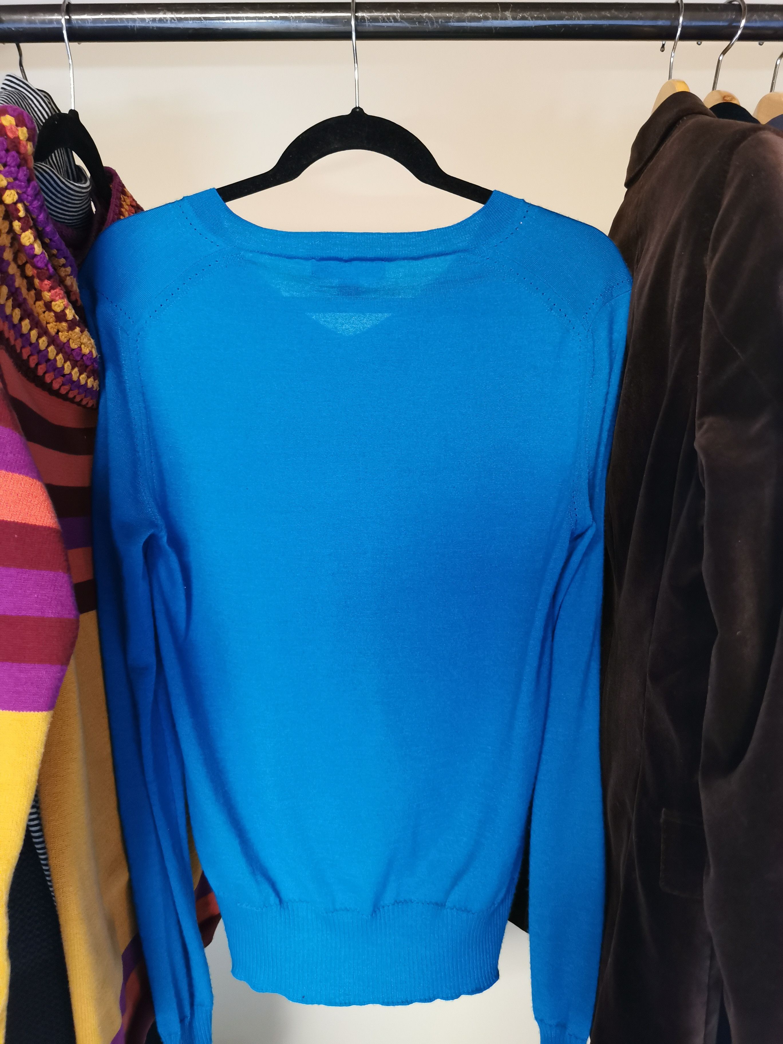 Burberry Prorsum Iridescent Blue Cashmere Jumper Size US XS / EU 42 / 0 - 3 Thumbnail