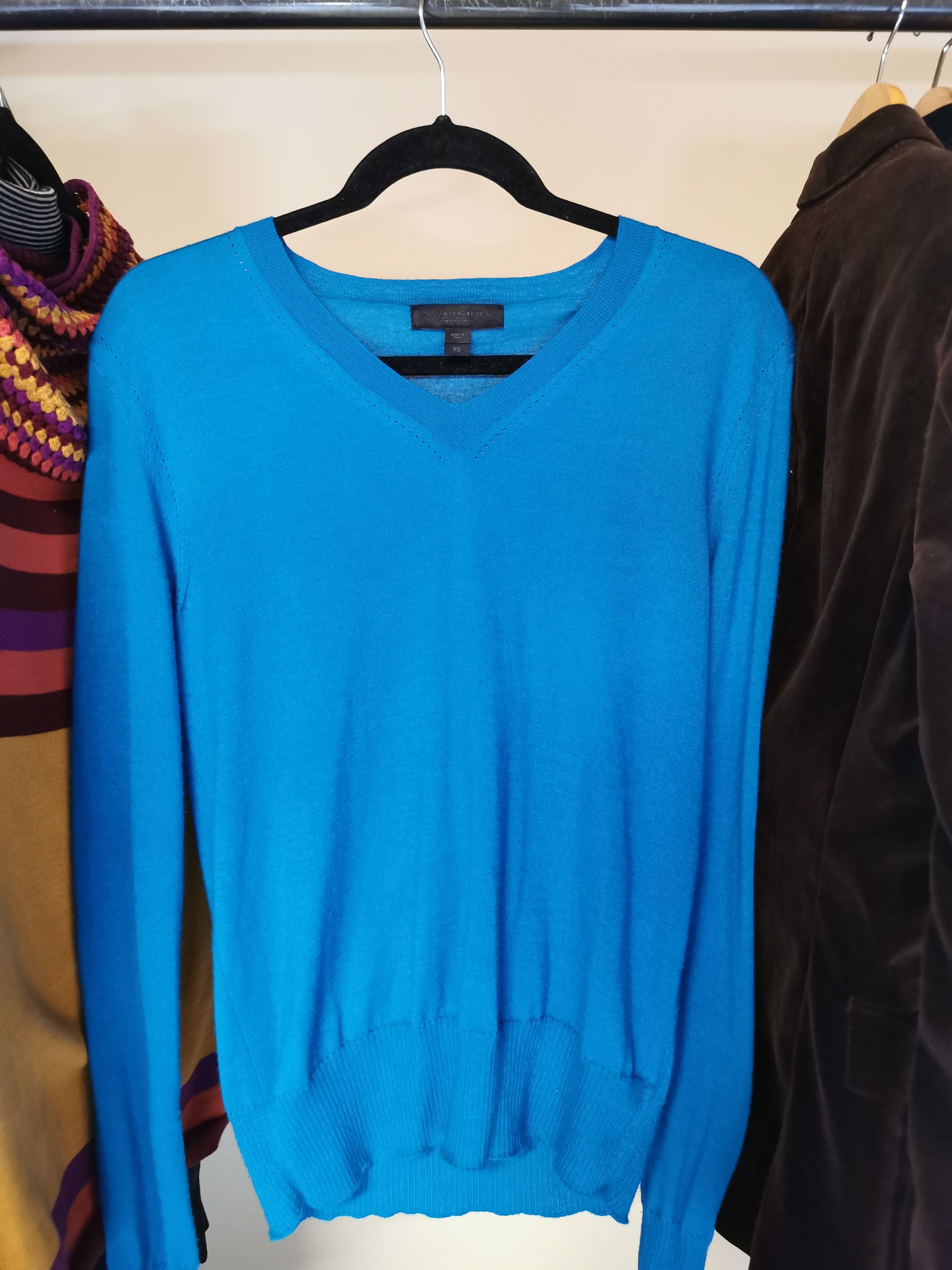 Burberry Prorsum Iridescent Blue Cashmere Jumper Size US XS / EU 42 / 0 - 1 Thumbnail