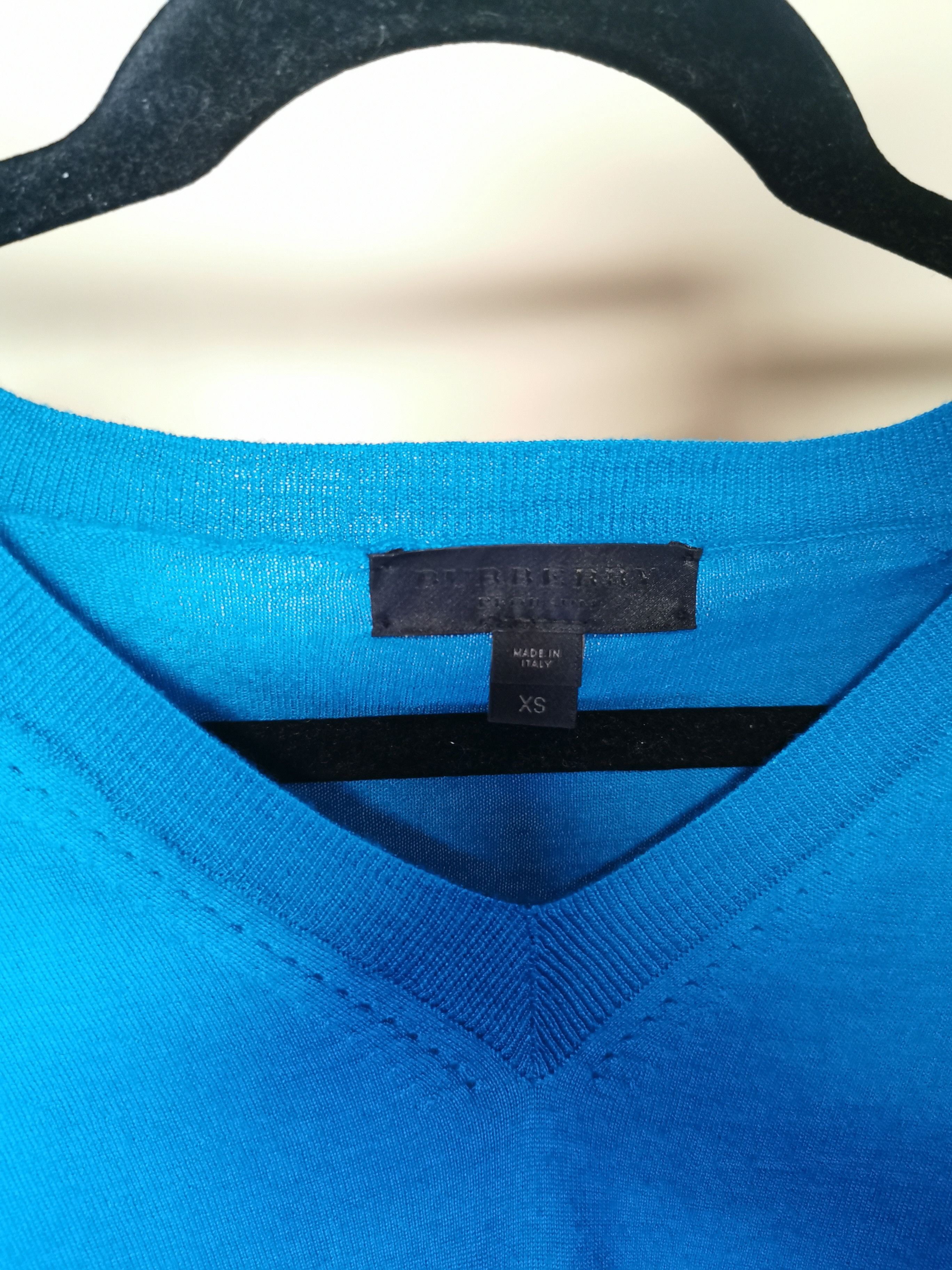 Burberry Prorsum Iridescent Blue Cashmere Jumper Size US XS / EU 42 / 0 - 2 Thumbnail