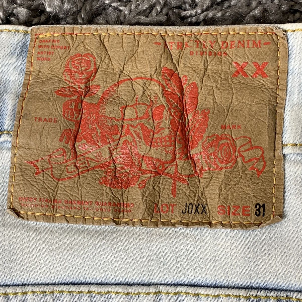 Japanese Brand Ed Hardy Style Genius Italy Denim Jeans StreetWear Size US 31 - 2 Thumbnail