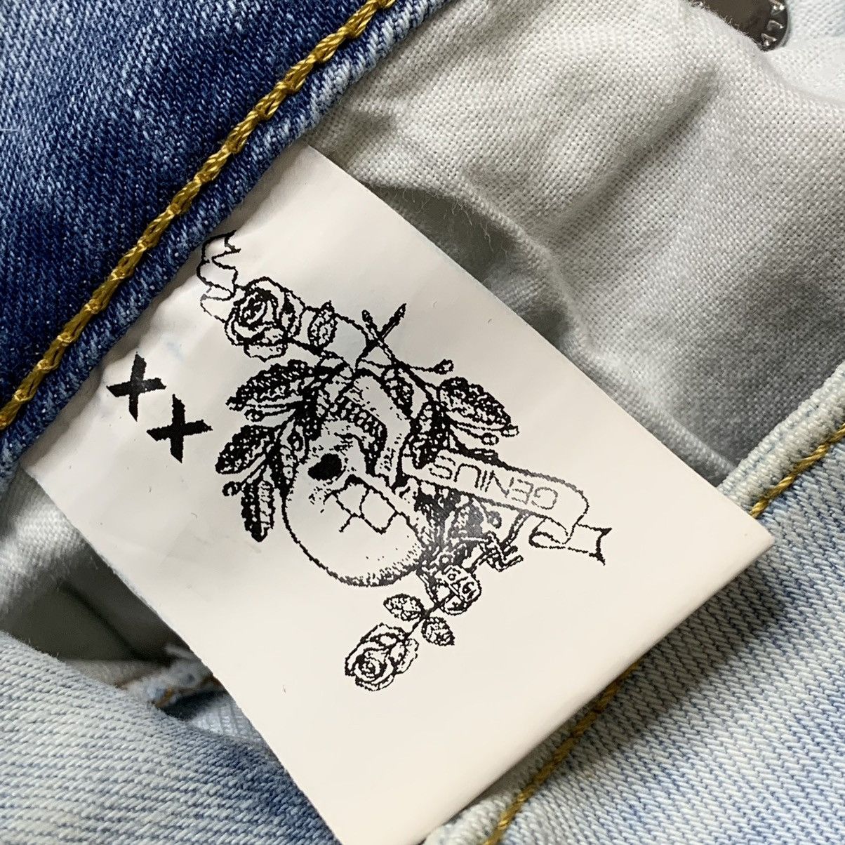 Japanese Brand Ed Hardy Style Genius Italy Denim Jeans StreetWear Size US 31 - 3 Thumbnail