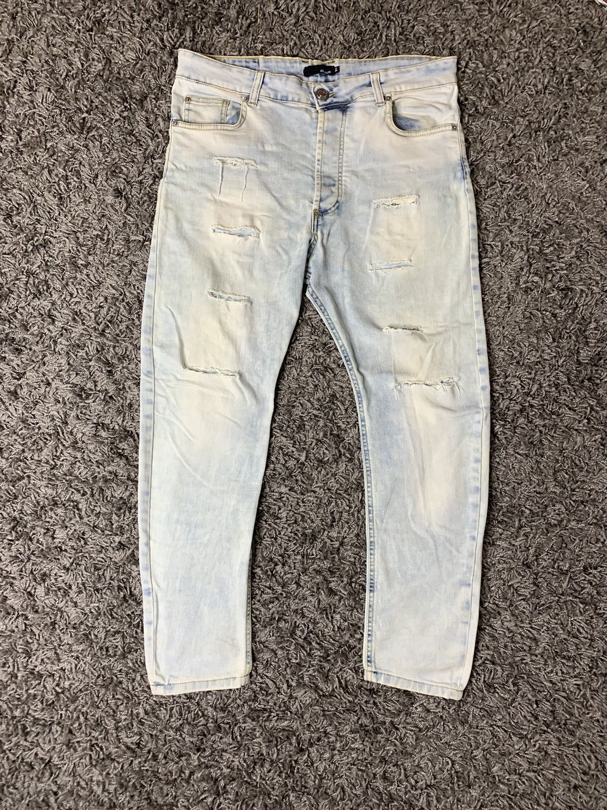 Japanese Brand Ed Hardy Style Genius Italy Denim Jeans StreetWear Size US 31 - 5 Thumbnail
