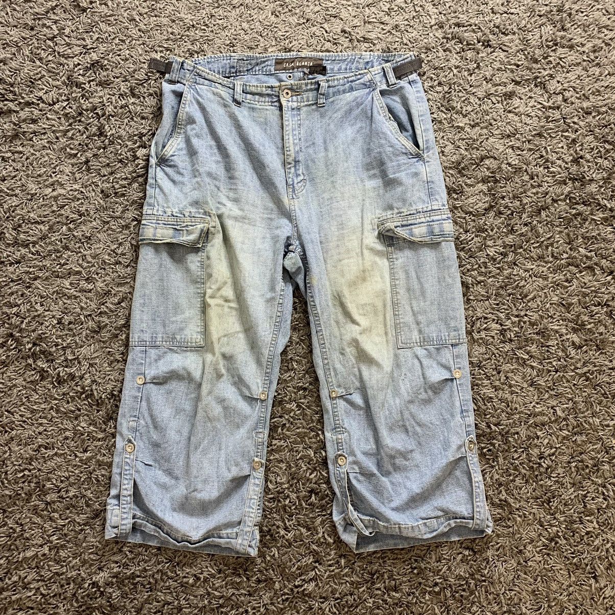 Casablanca Rare Y2K Japan CasaBlanca Real Denim Vintage StreetWear Rap Size US 38 / EU 54 - 1 Thumbnail