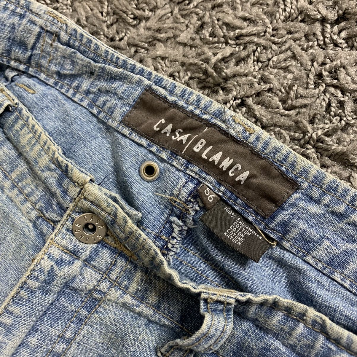 Casablanca Rare Y2K Japan CasaBlanca Real Denim Vintage StreetWear Rap Size US 38 / EU 54 - 4 Thumbnail