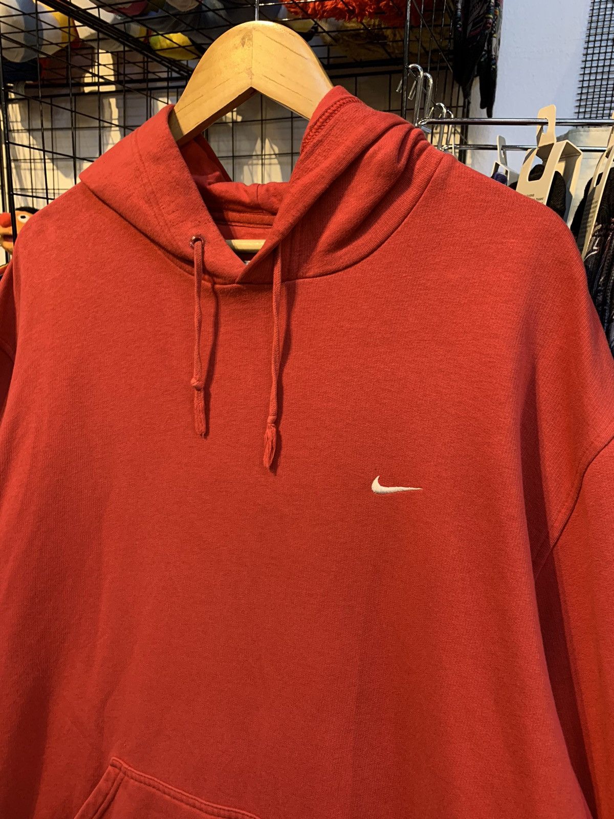 Vintage nike swoosh small logo hoodie pullover