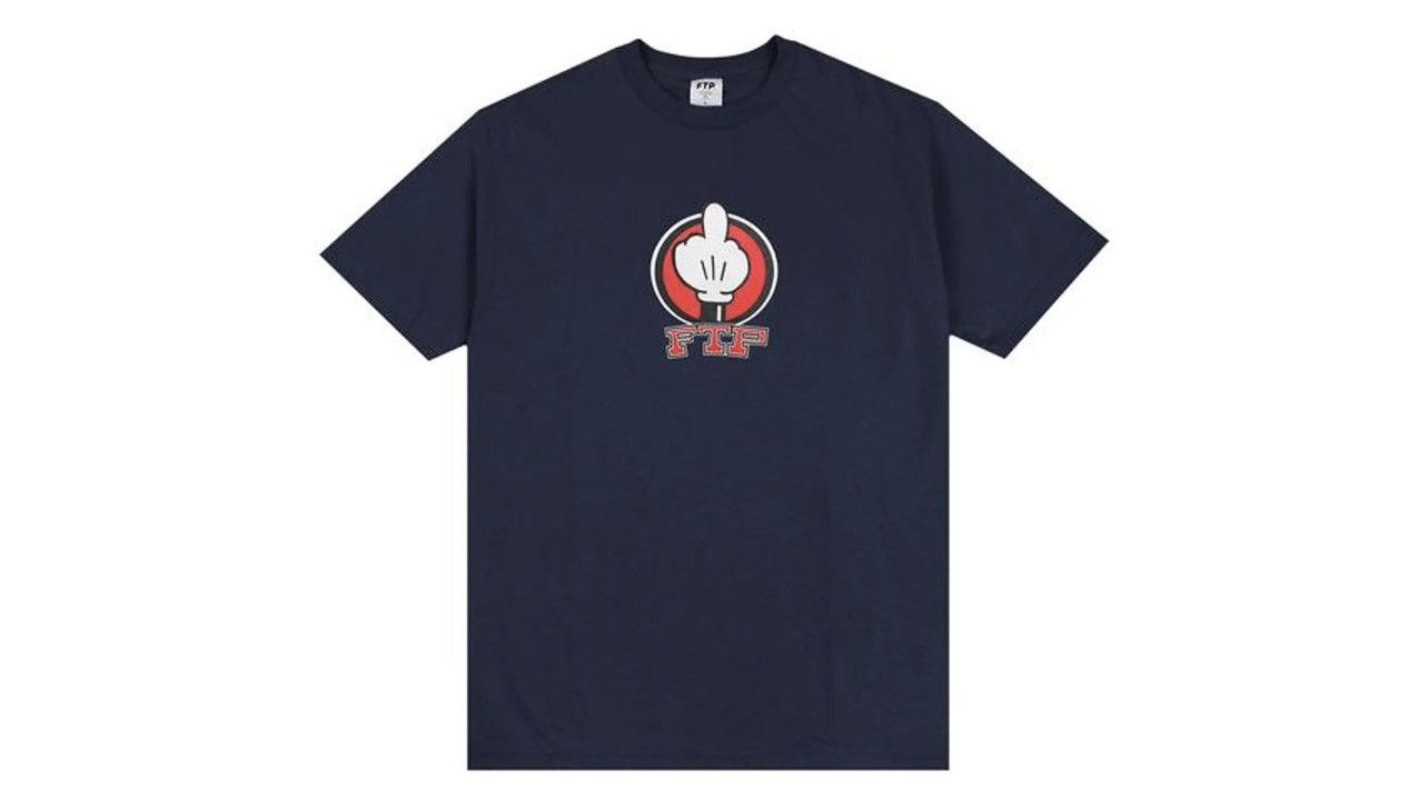 Fuck The Population FTP Mickey Mouse Finger Tee Navy Small Size US S / EU 44-46 / 1 - 2 Thumbnail