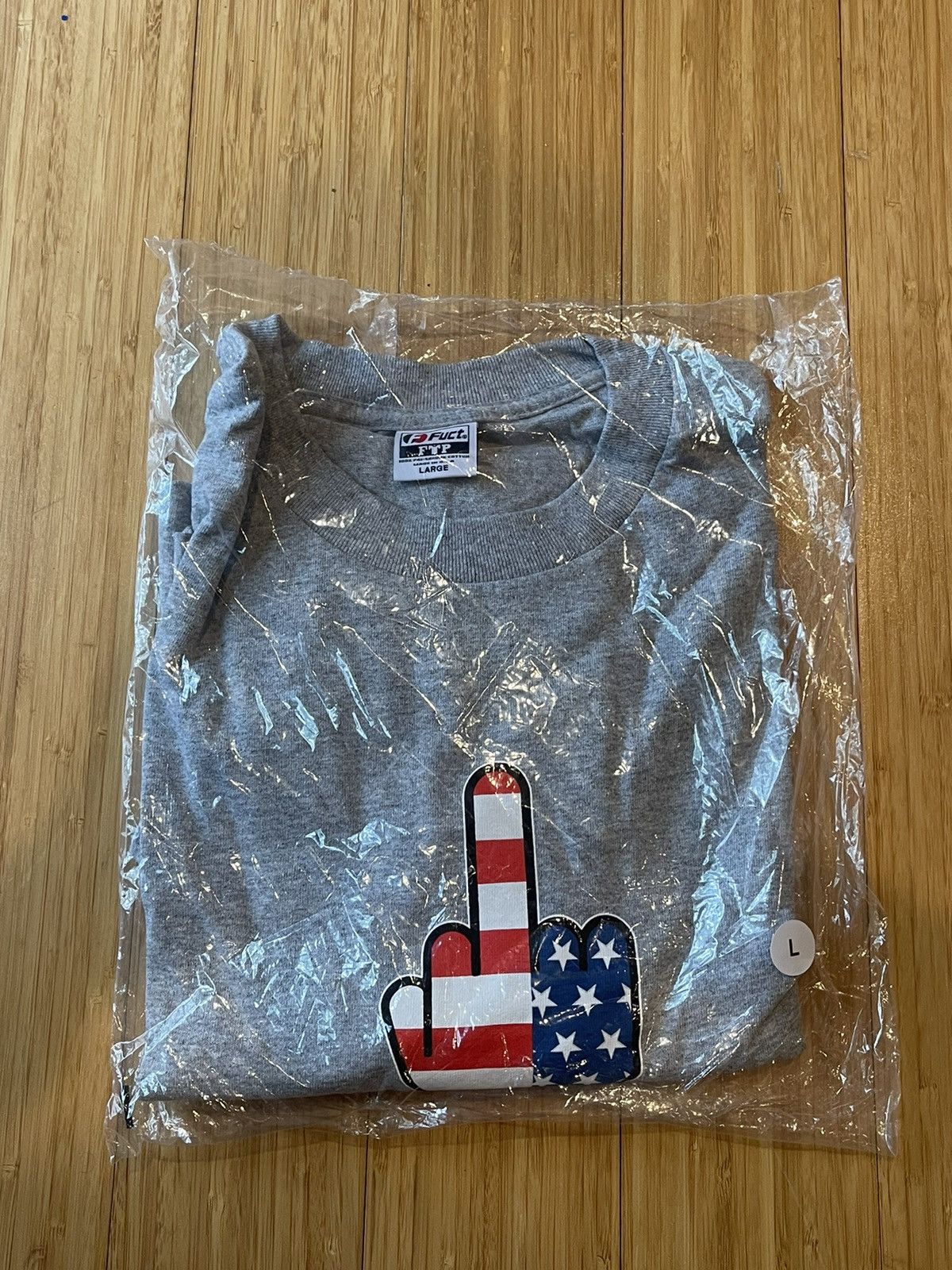 FTP x FUCT Finger FTW Tee Heather Grey Large