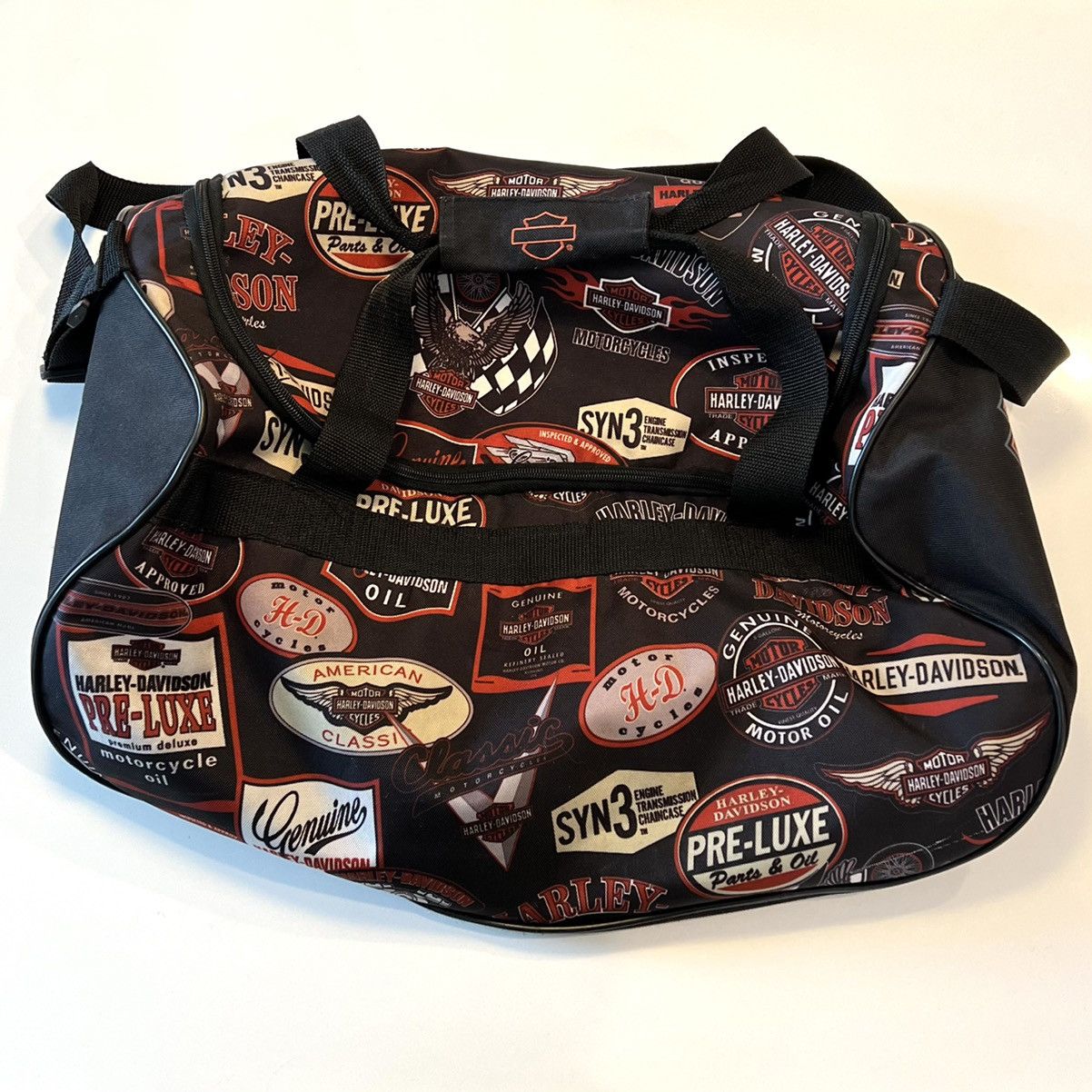 Harley Davidson Harley-Davidson Logo Pattern Lightweight Duffel Bag Size ONE SIZE - 1 Thumbnail