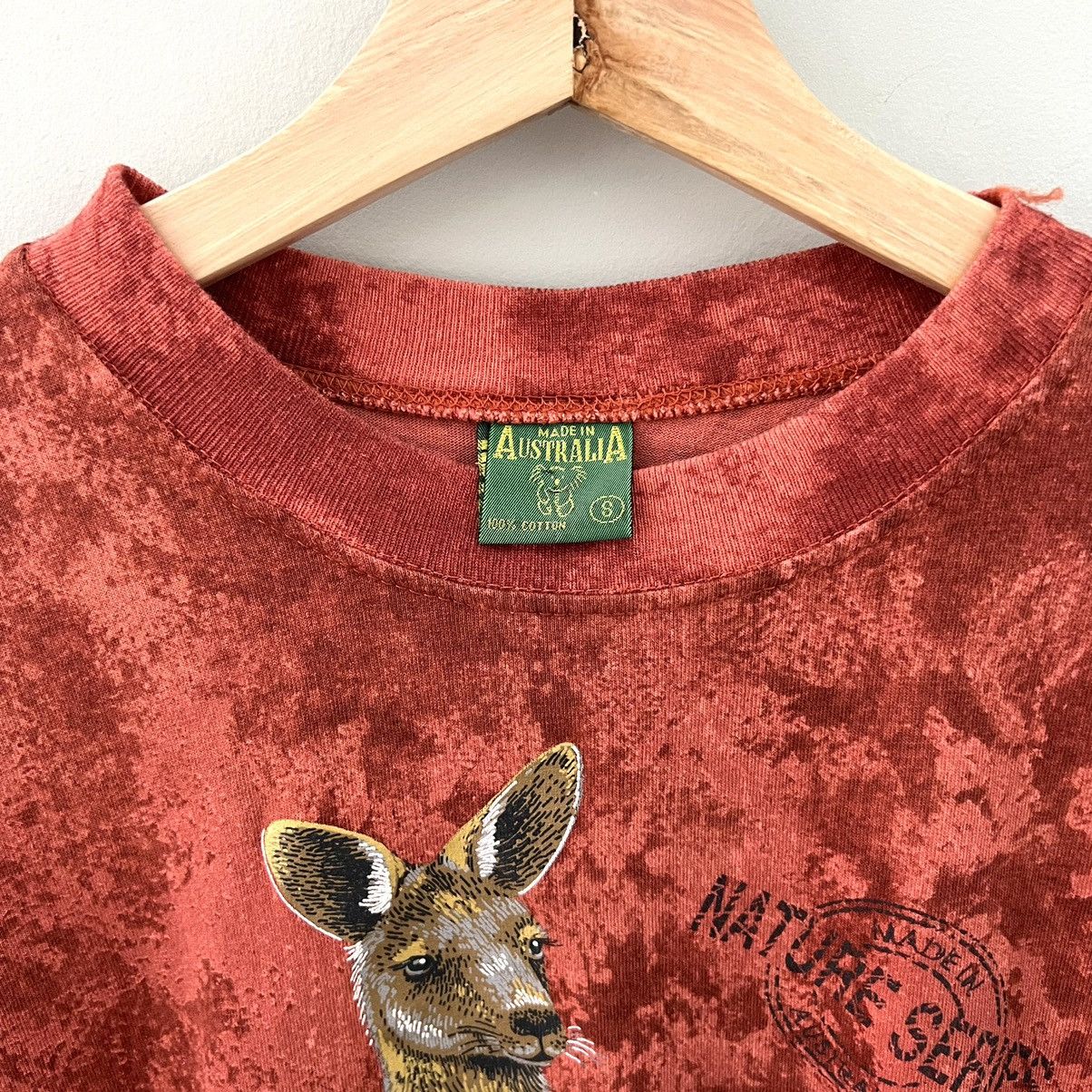 Vintage Made In Australia “Nature Series” Kangaroo Tie-Dye Tee Size US S / EU 44-46 / 1 - 2 Thumbnail