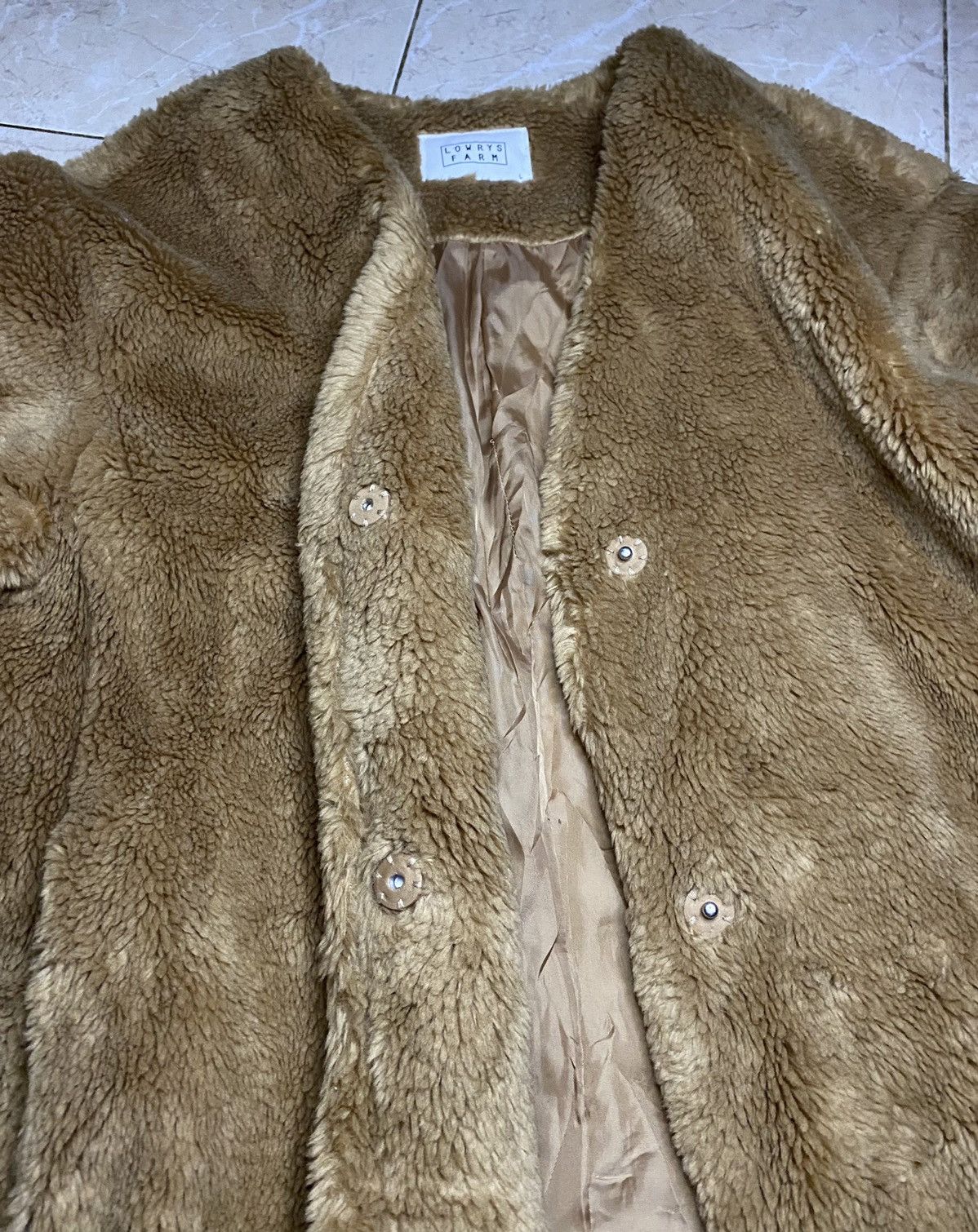 Japanese Brand Japanese Lowrys Farm Fuzzy Fur Button Up Cropped Cardigan Size L / US 10 / IT 46 - 5 Thumbnail