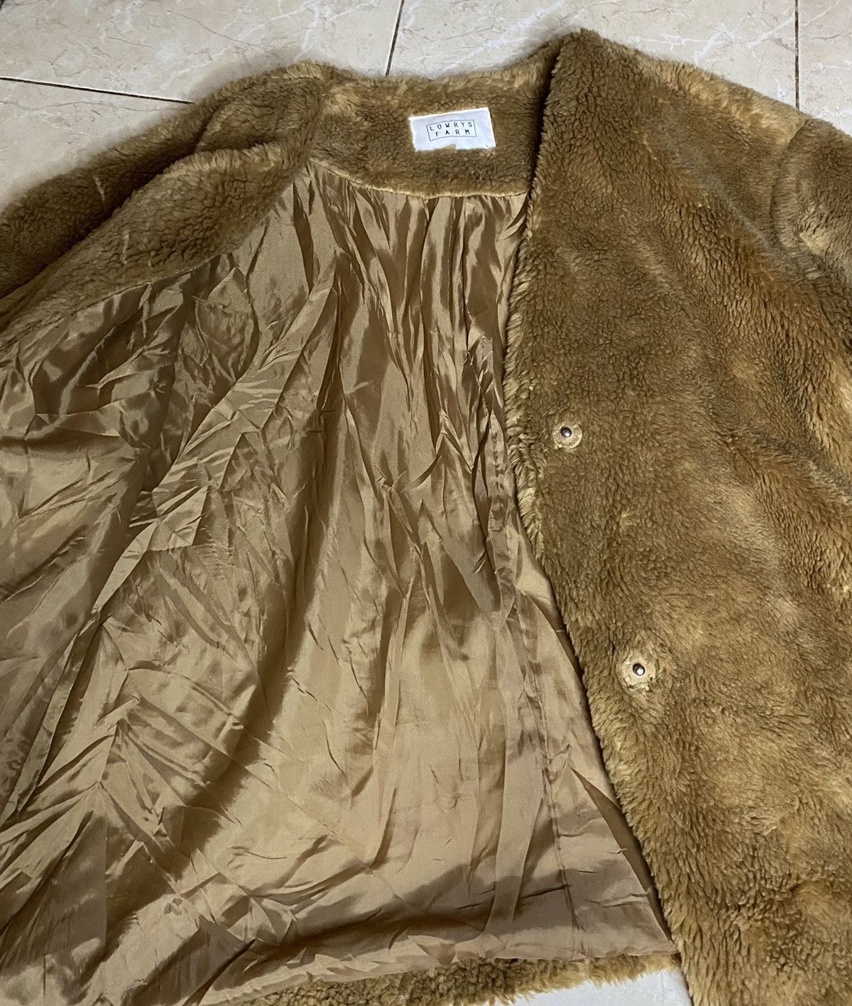 Japanese Brand Japanese Lowrys Farm Fuzzy Fur Button Up Cropped Cardigan Size L / US 10 / IT 46 - 6 Thumbnail