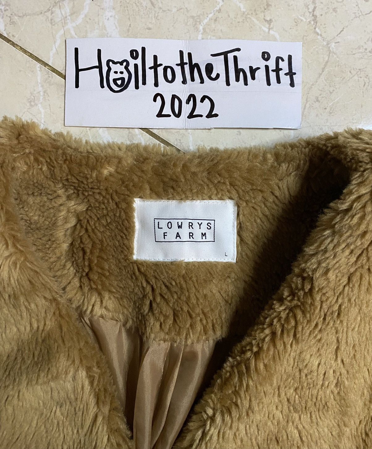 Japanese Brand Japanese Lowrys Farm Fuzzy Fur Button Up Cropped Cardigan Size L / US 10 / IT 46 - 7 Thumbnail