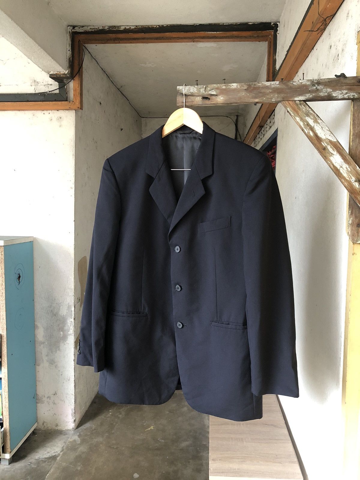 Yohji Yamamoto Vintage Yohji Yamamoto AAR Single Breasted Blazer Blue Size US L / EU 52-54 / 3 - 5 Thumbnail