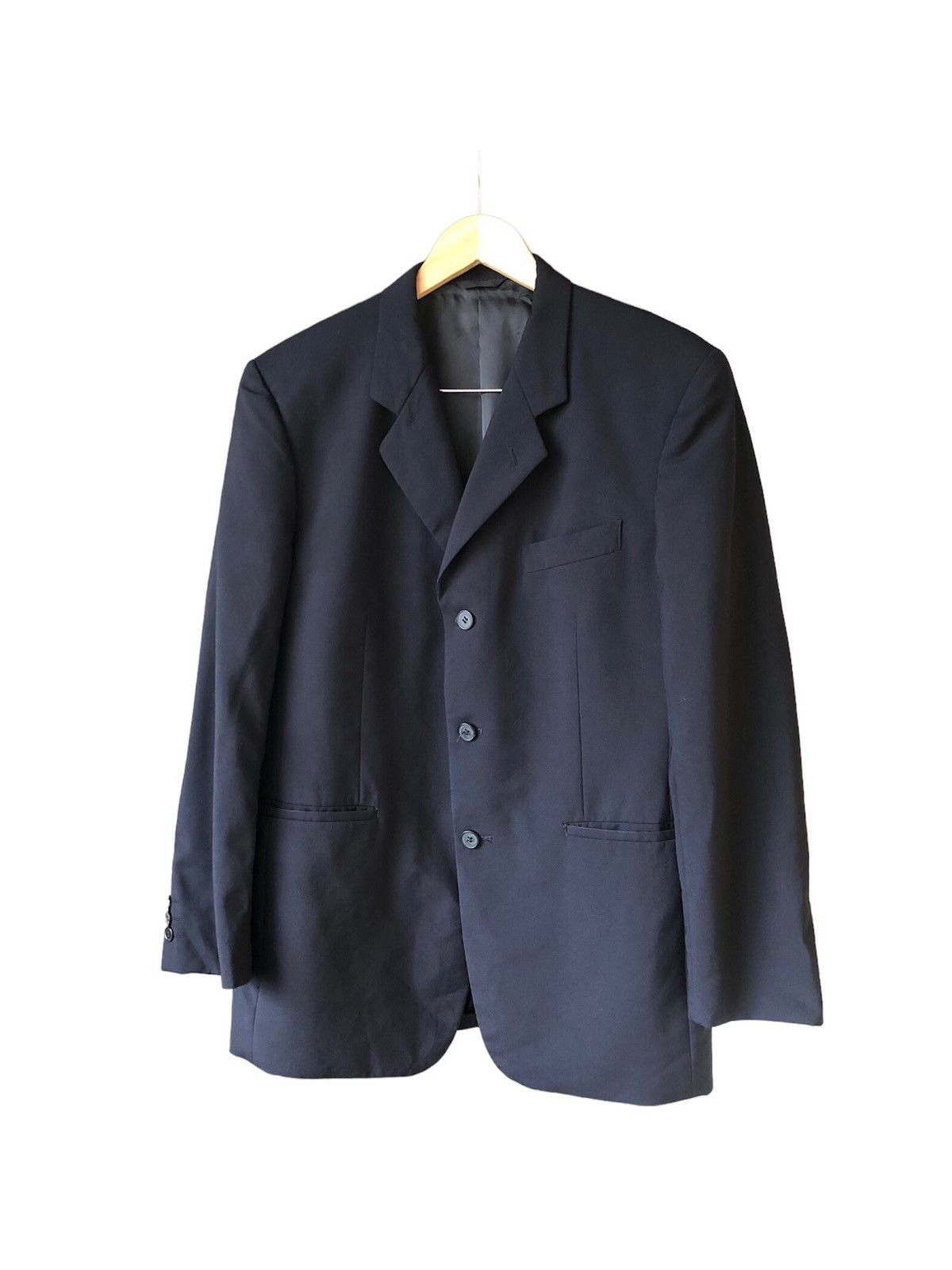 Yohji Yamamoto Vintage Yohji Yamamoto AAR Single Breasted Blazer Blue Size US L / EU 52-54 / 3 - 1 Thumbnail