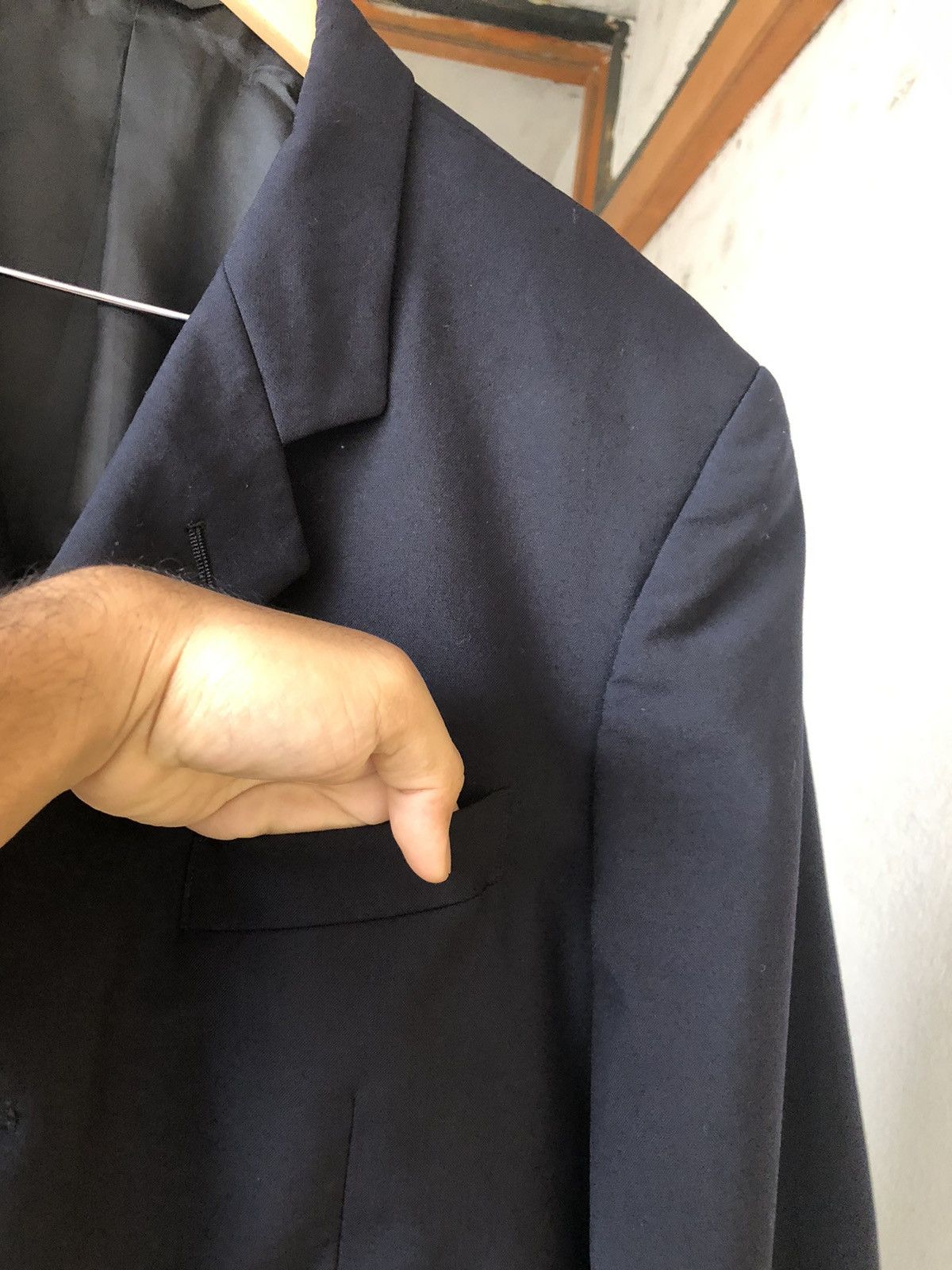 Yohji Yamamoto Vintage Yohji Yamamoto AAR Single Breasted Blazer Blue Size US L / EU 52-54 / 3 - 9 Thumbnail