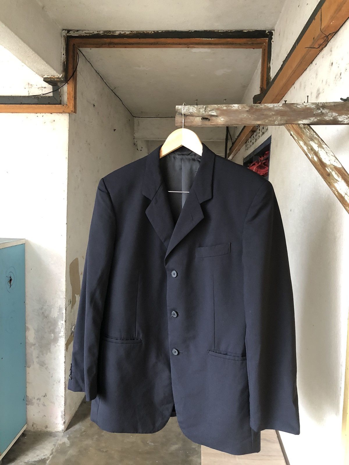 Yohji Yamamoto Vintage Yohji Yamamoto AAR Single Breasted Blazer Blue Size US L / EU 52-54 / 3 - 4 Thumbnail