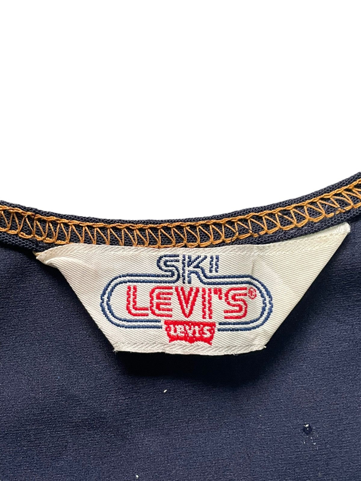 Levi's Vintage & Rare 70’s Levis Ski Orange Tag Overalls Size 31" - 6 Thumbnail
