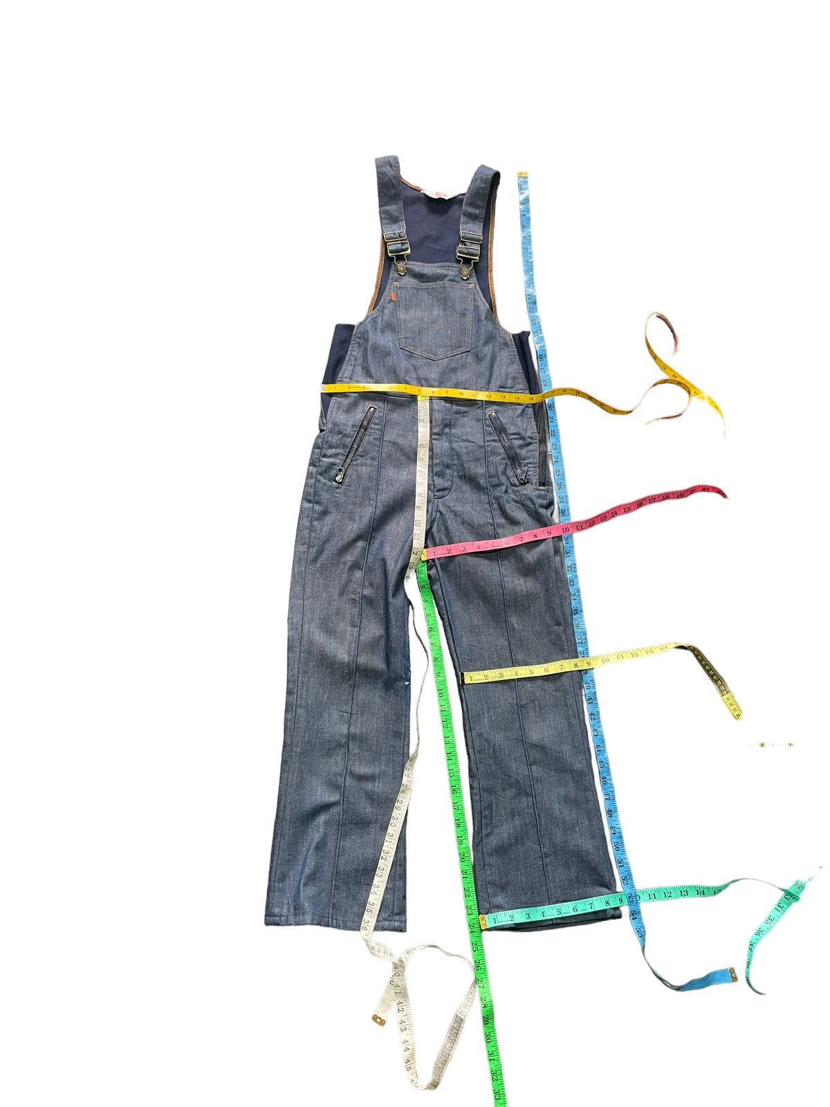 Levi's Vintage & Rare 70’s Levis Ski Orange Tag Overalls Size 31" - 10 Thumbnail