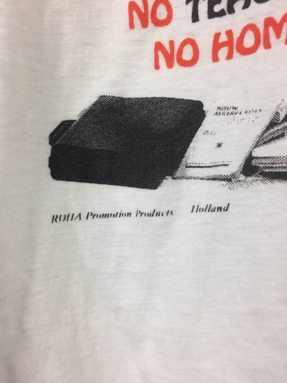 Vintage Vtg No Problems No Homeworks Quote Graphic European Tag Tee Size US L / EU 52-54 / 3 - 4 Thumbnail