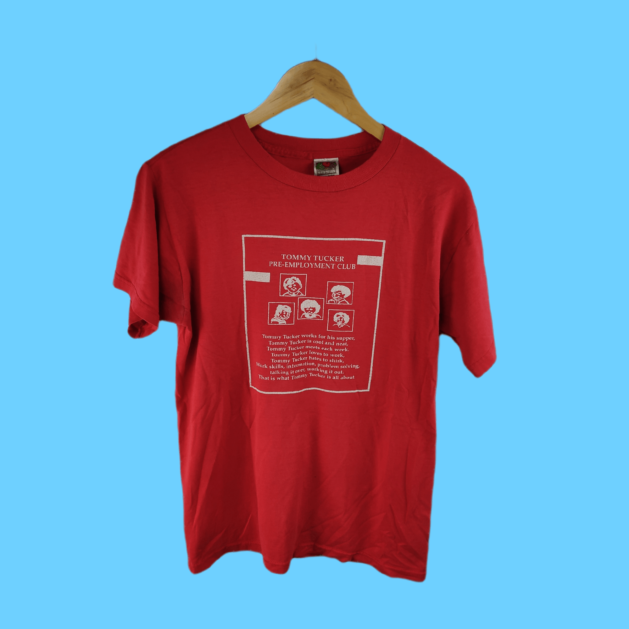 Vintage Vtg 90s Tommy Tucker Quote Art Tee Size US M / EU 48-50 / 2 - 1 Thumbnail