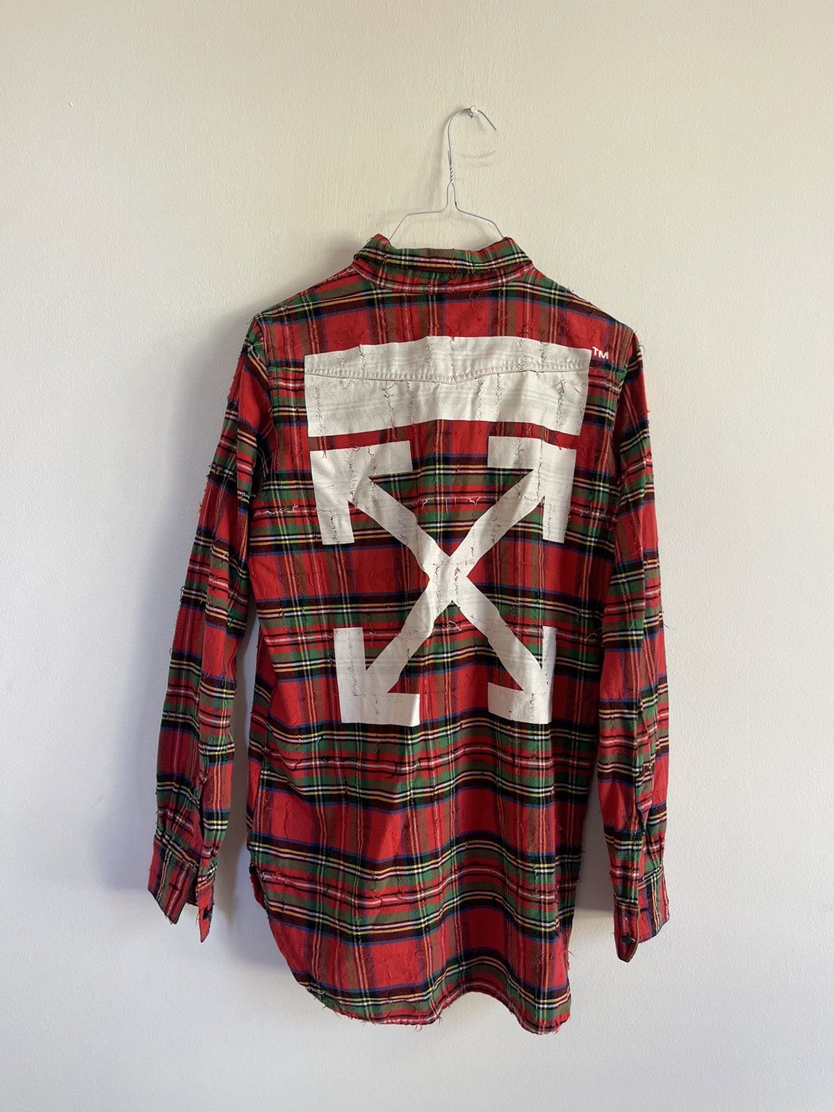 Off White Off white flannel Grailed