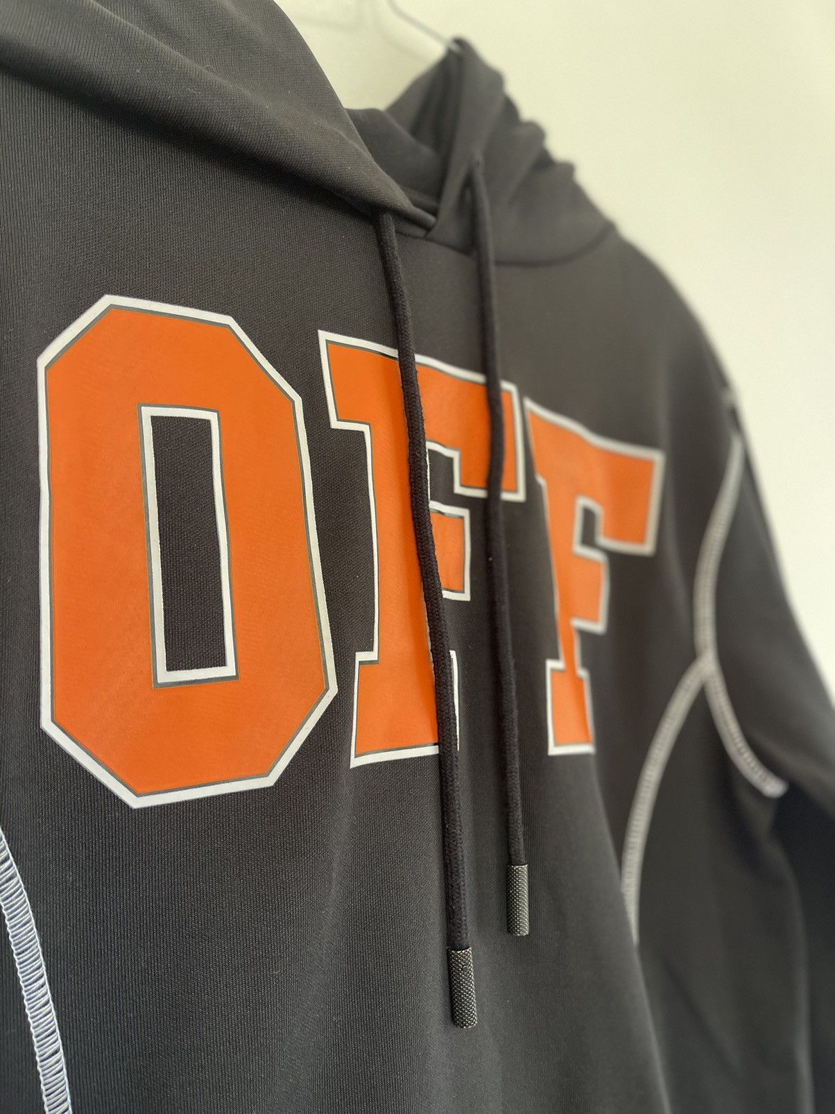 Off white “just thinking “ Logo Hoodie