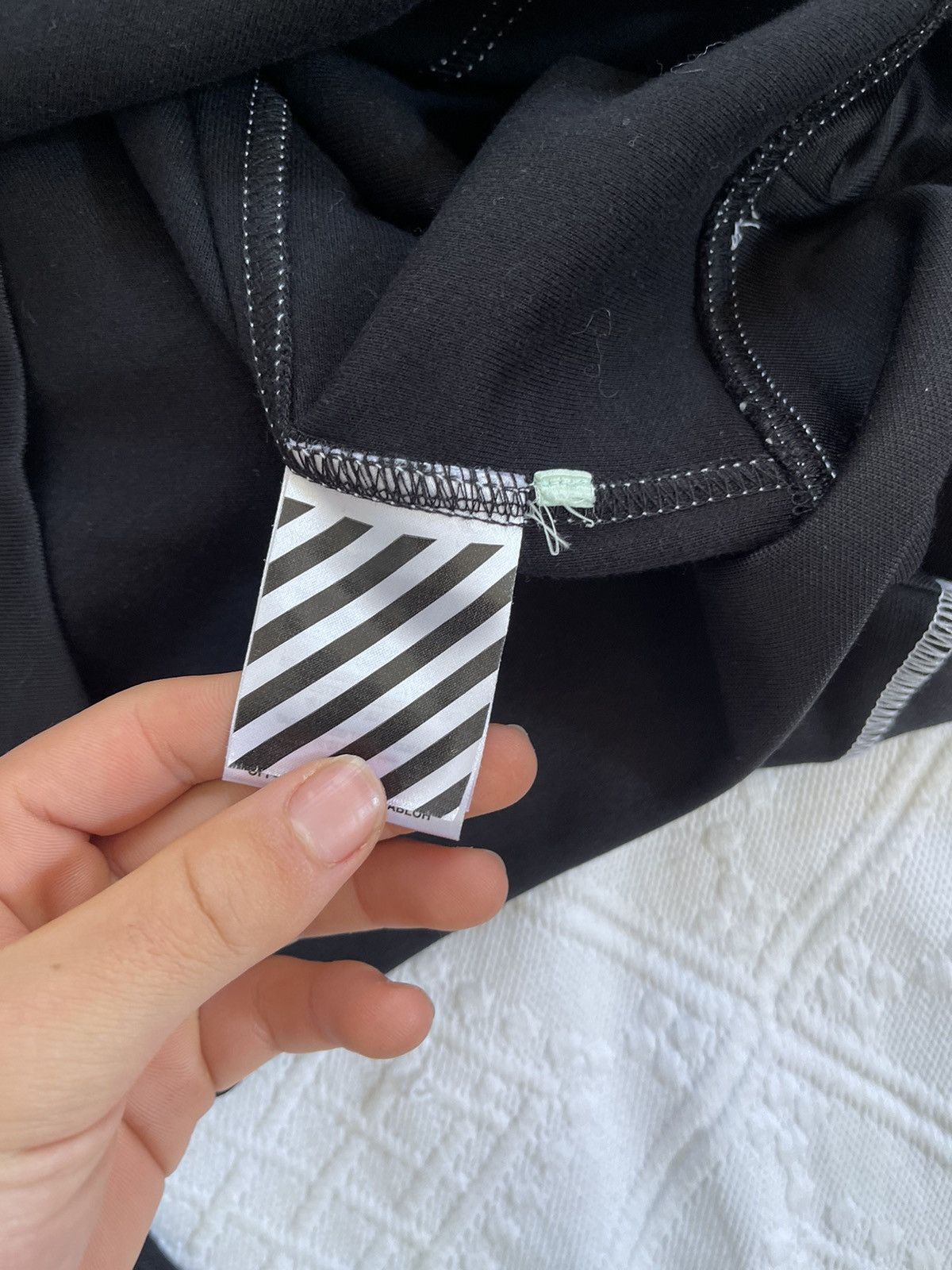 Off white “just thinking “ Logo Hoodie