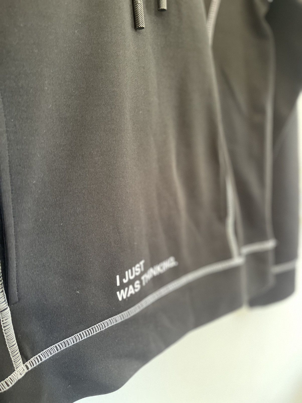 Off white “just thinking “ Logo Hoodie