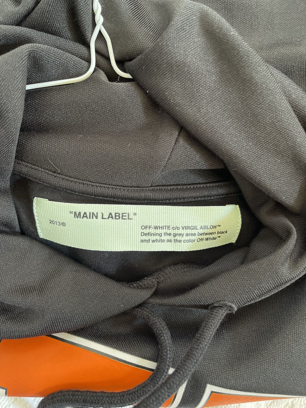Off white “just thinking “ Logo Hoodie