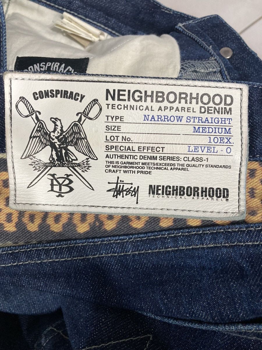Neighborhood × Stussy Boneyards II conspiracy selvedge jeans Size US 32 / EU 48 - 11 Thumbnail