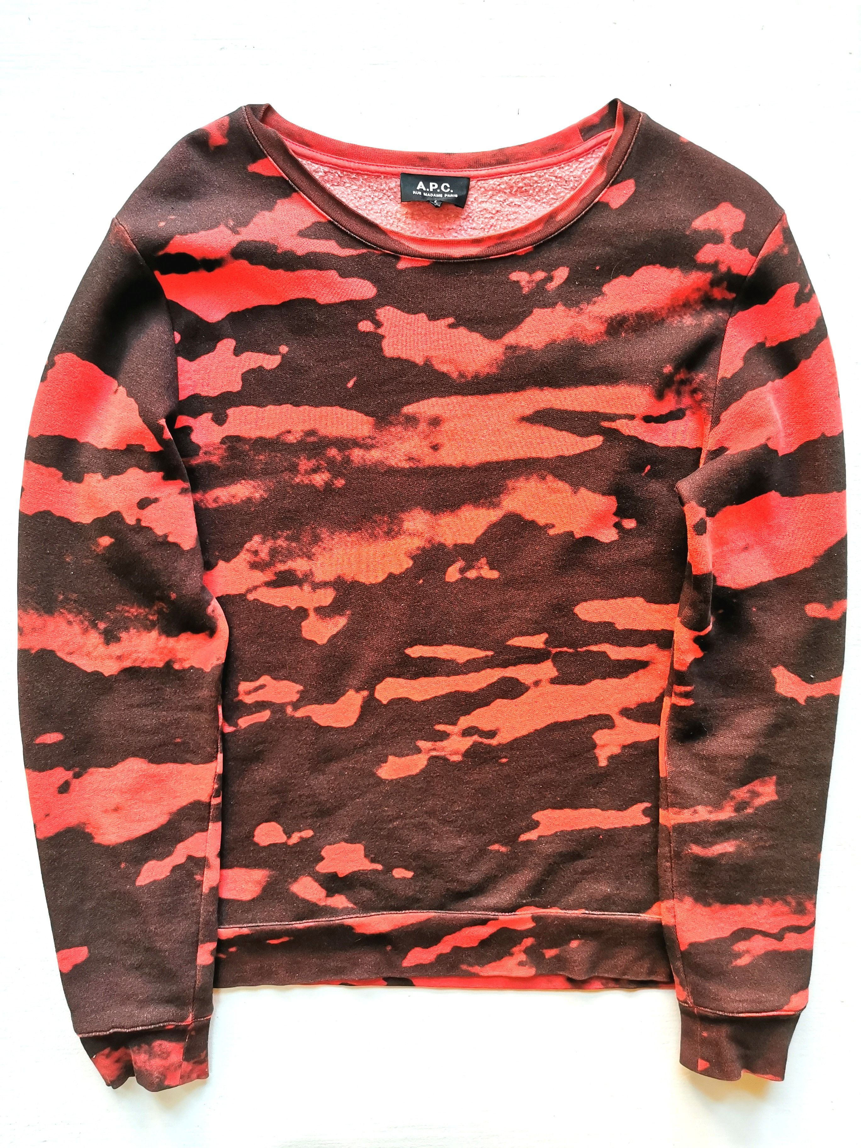 A.P.C. APC Blood Camo sweatshirt Size US S / EU 44-46 / 1 - 1 Thumbnail