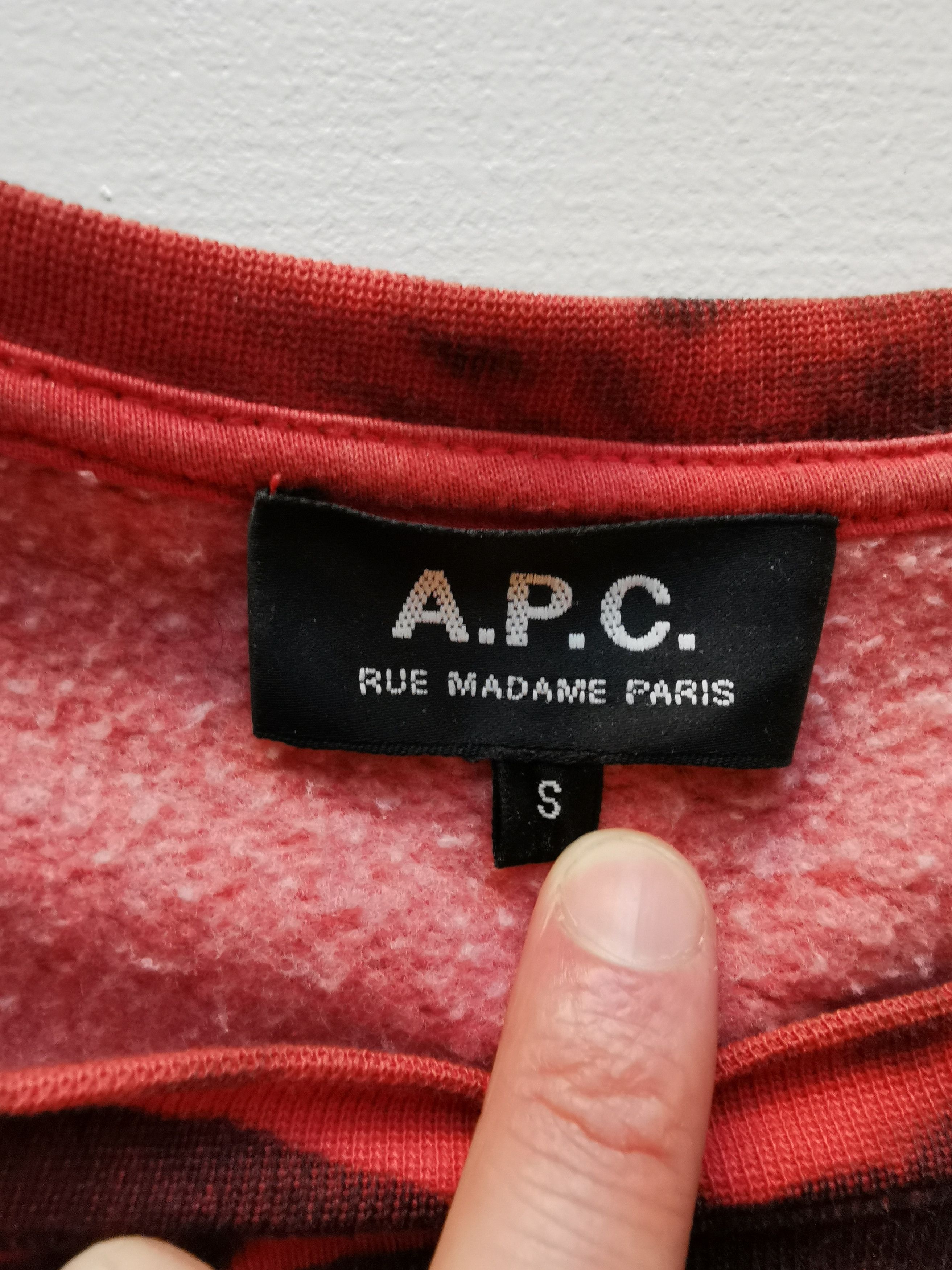 A.P.C. APC Blood Camo sweatshirt Size US S / EU 44-46 / 1 - 3 Thumbnail